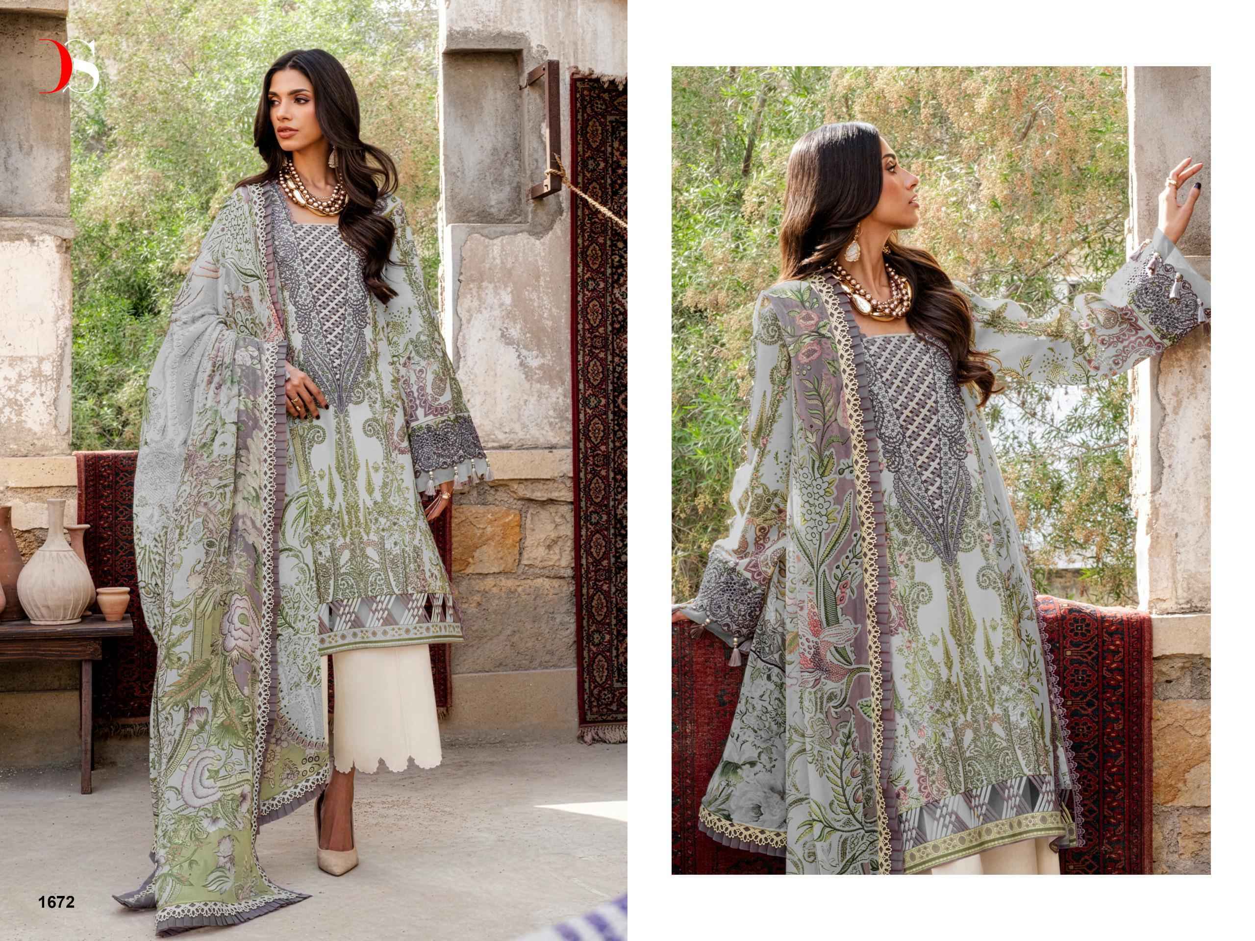 Deepsy Jade Bliss Lawn Vol-4 Cotton Dress Material (8 Pcs Catalog)