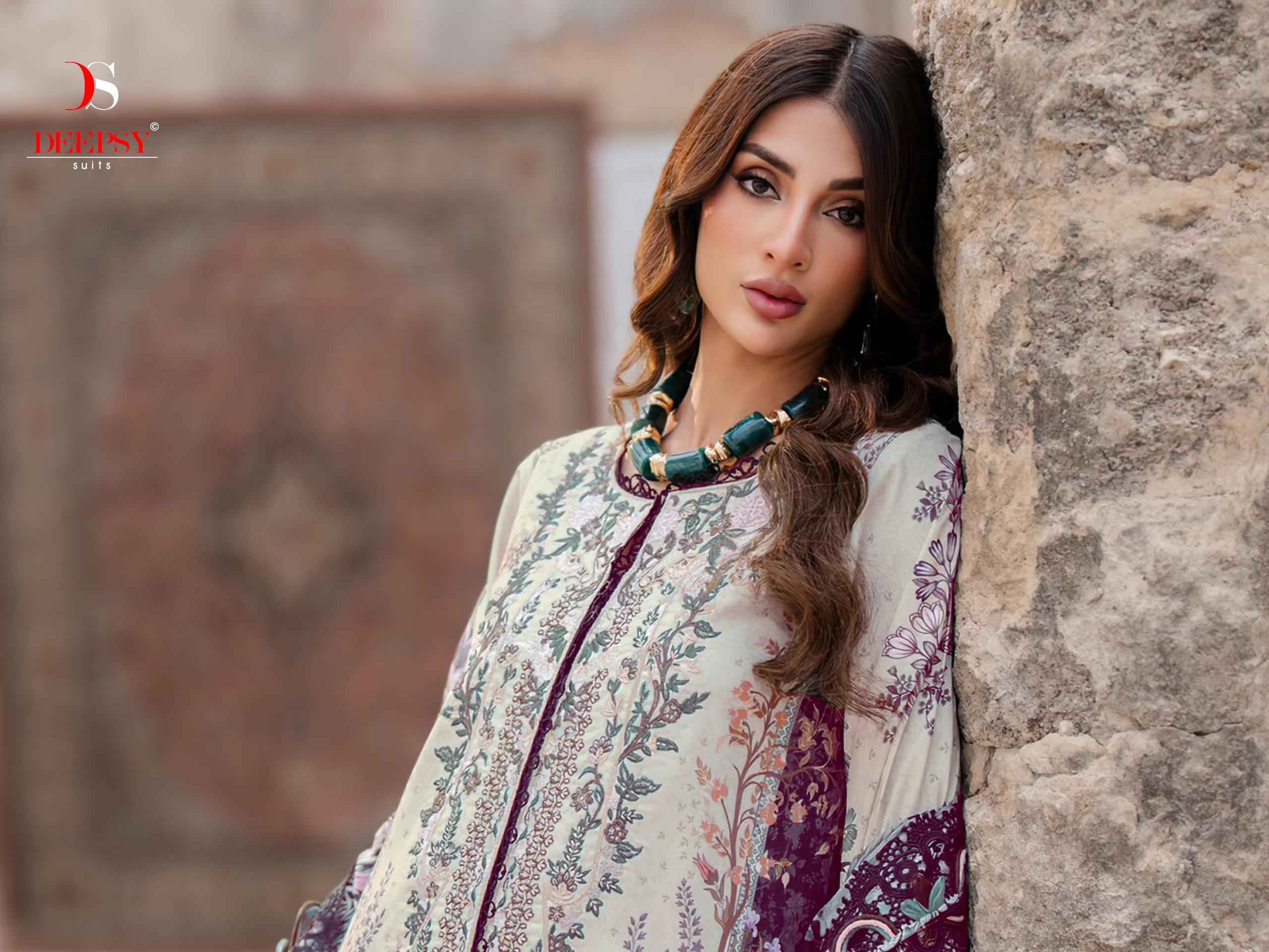 Deepsy Jade Bliss Lawn Vol-4 Cotton Dress Material (8 Pcs Catalog)