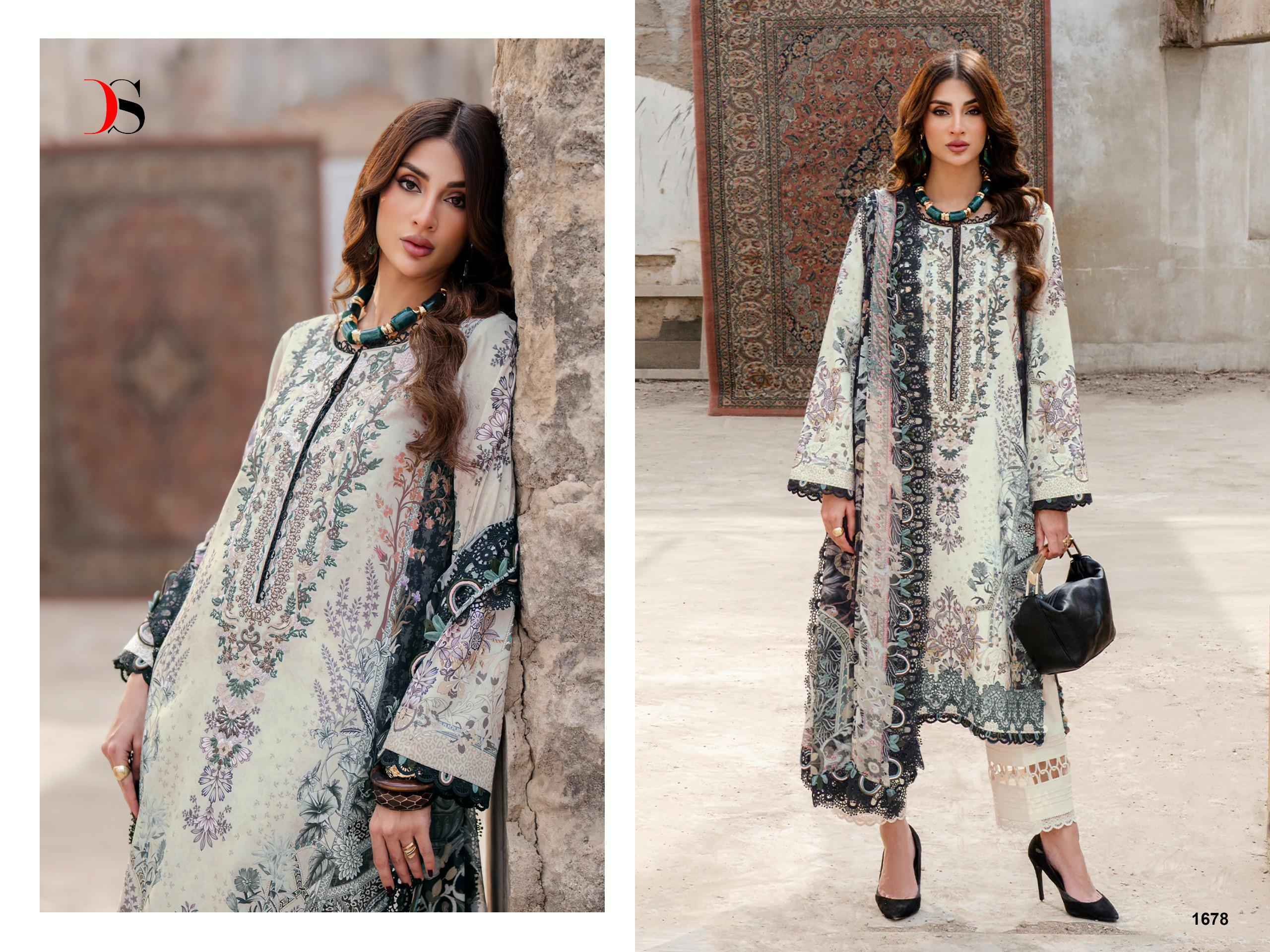 Deepsy Jade Bliss Lawn Vol-4 Cotton Dress Material (8 Pcs Catalog)
