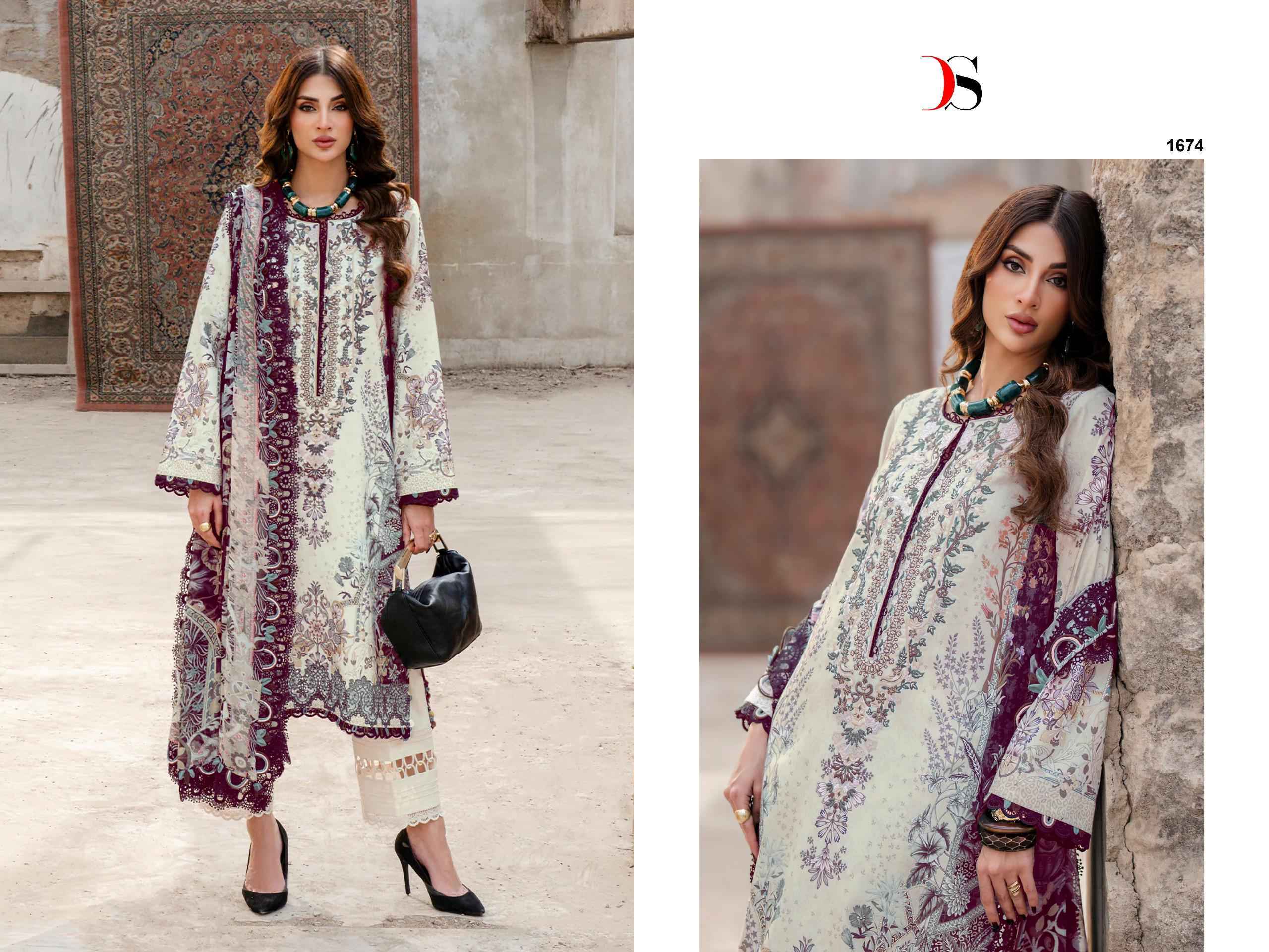 Deepsy Jade Bliss Lawn Vol-4 Cotton Dress Material (8 Pcs Catalog)