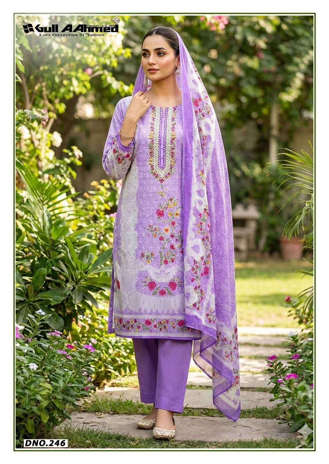 Gull Ahmed Lawn Collection Vol-31 Cambric Cotton Dress Material (6 Pc Catalouge)