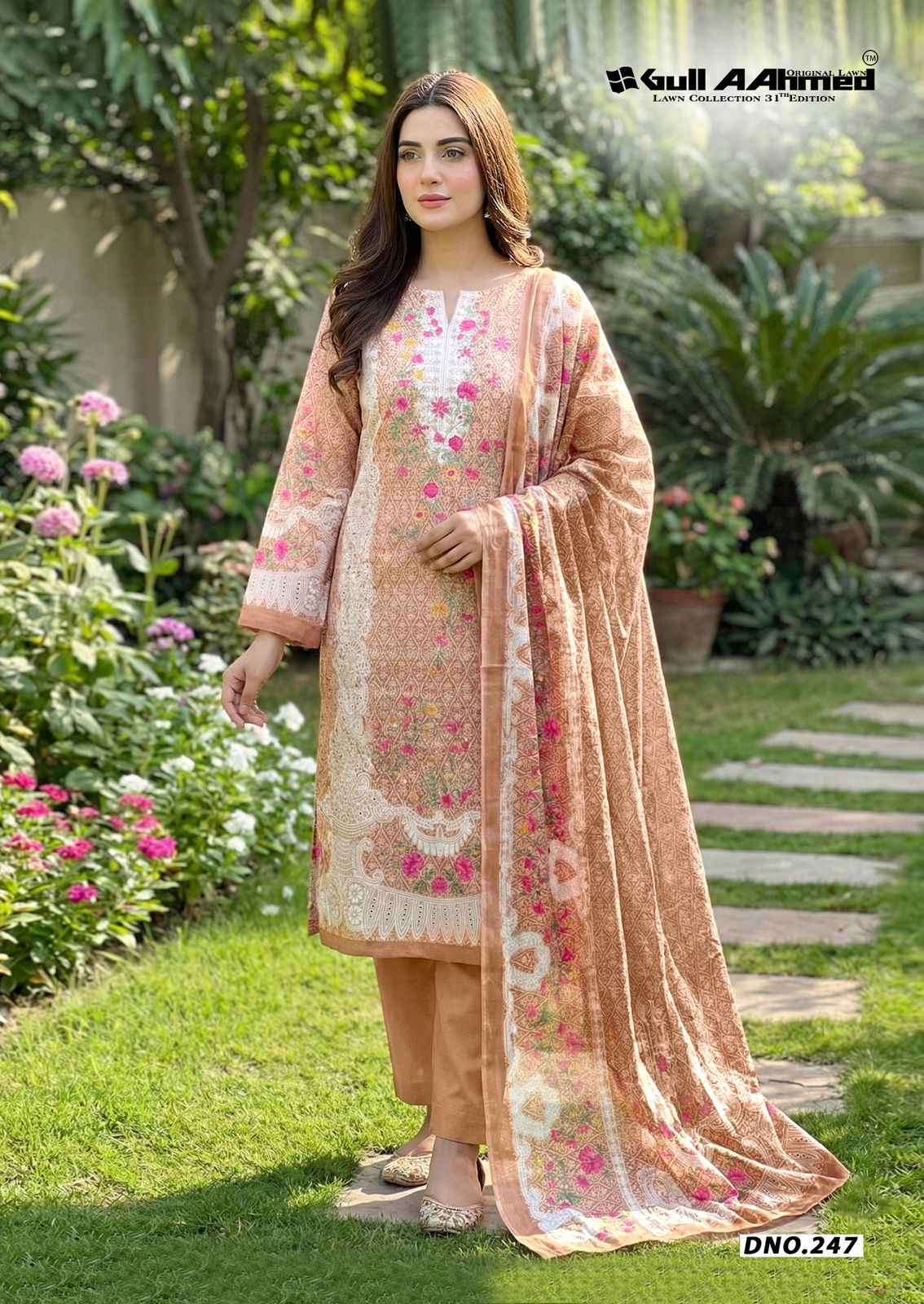 Gull Ahmed Lawn Collection Vol-31 Cambric Cotton Dress Material (6 Pc Catalouge)