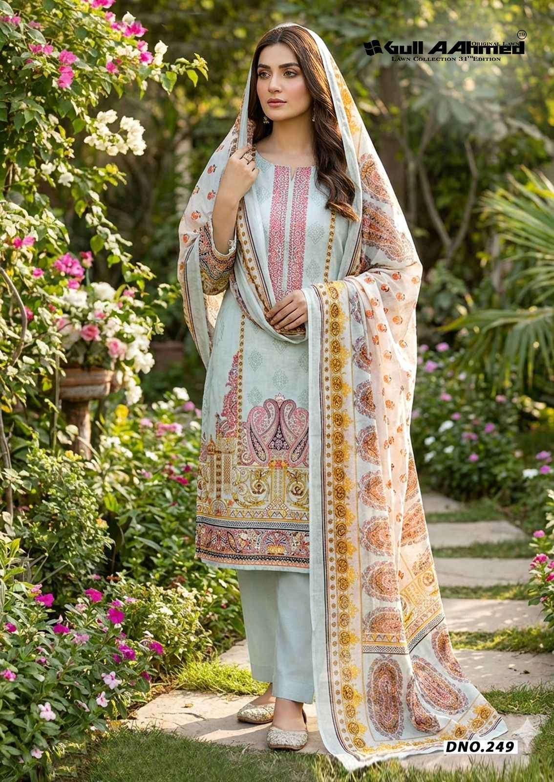 Gull Ahmed Lawn Collection Vol-31 Cambric Cotton Dress Material (6 Pc Catalouge)