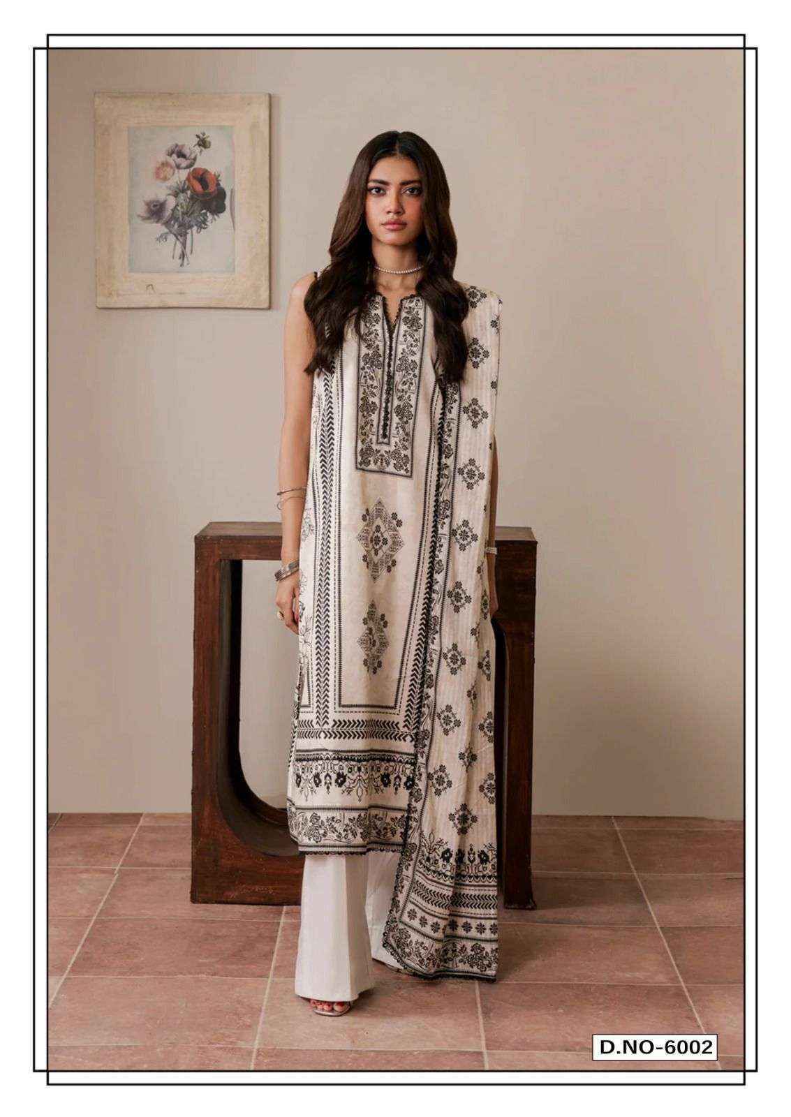 Hala Mira Nur Vol-6 Lawn Cotton Dress Material (6 pcs Catalogue)