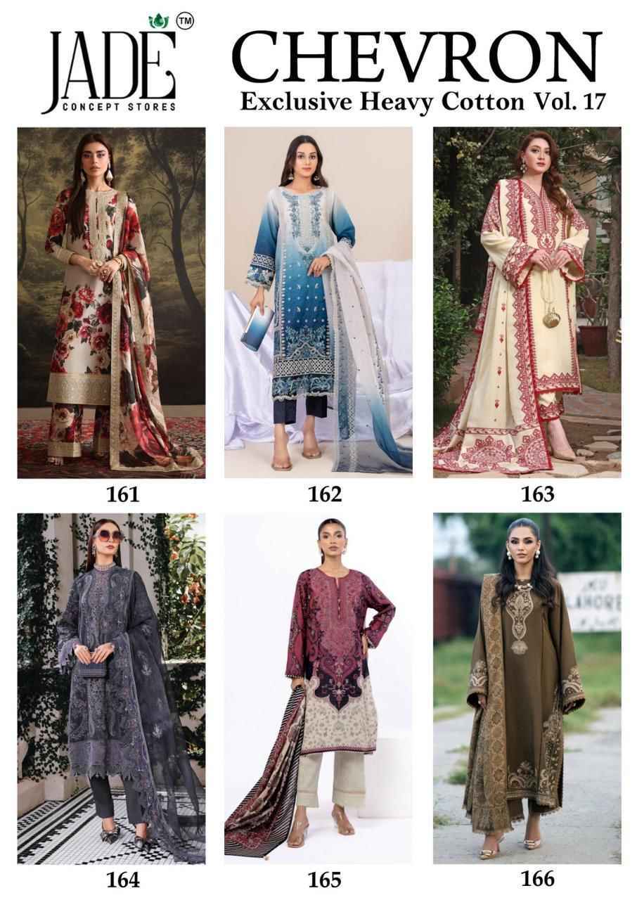 Jade Chevron Vol-17 Cotton Dress Material (6 Pc Catalog)