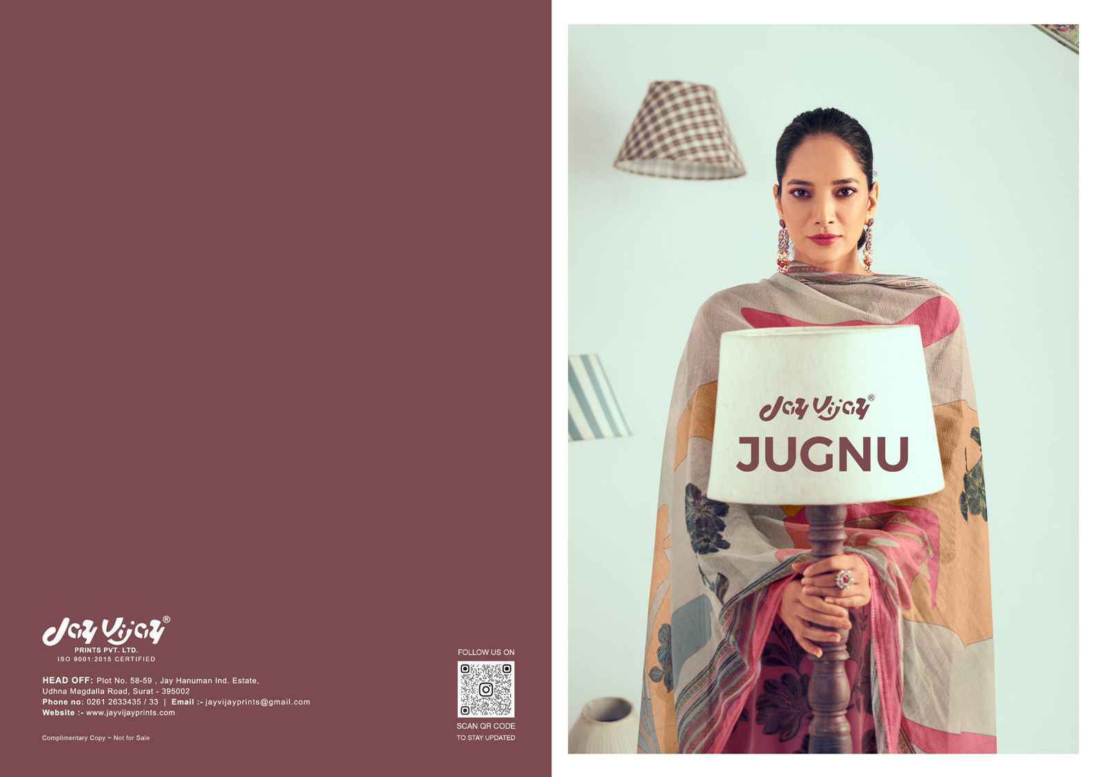 Jay Vijay Jugnu Malai chanderi Dress Material (6 pcs Catalogue)
