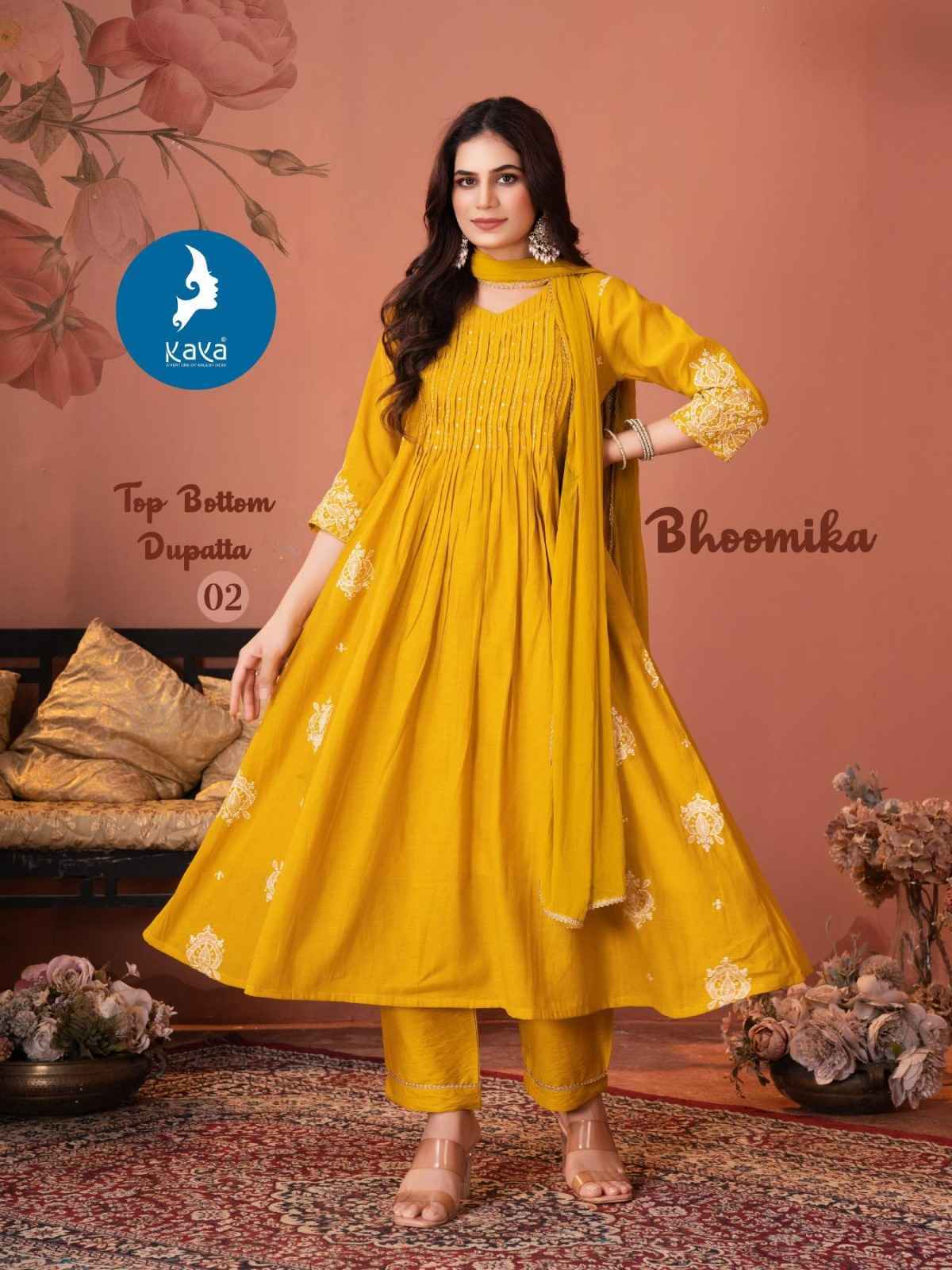 Kaya Bhoomika Mul Chanderi Readymade Suit (6 pcs Catalogue)