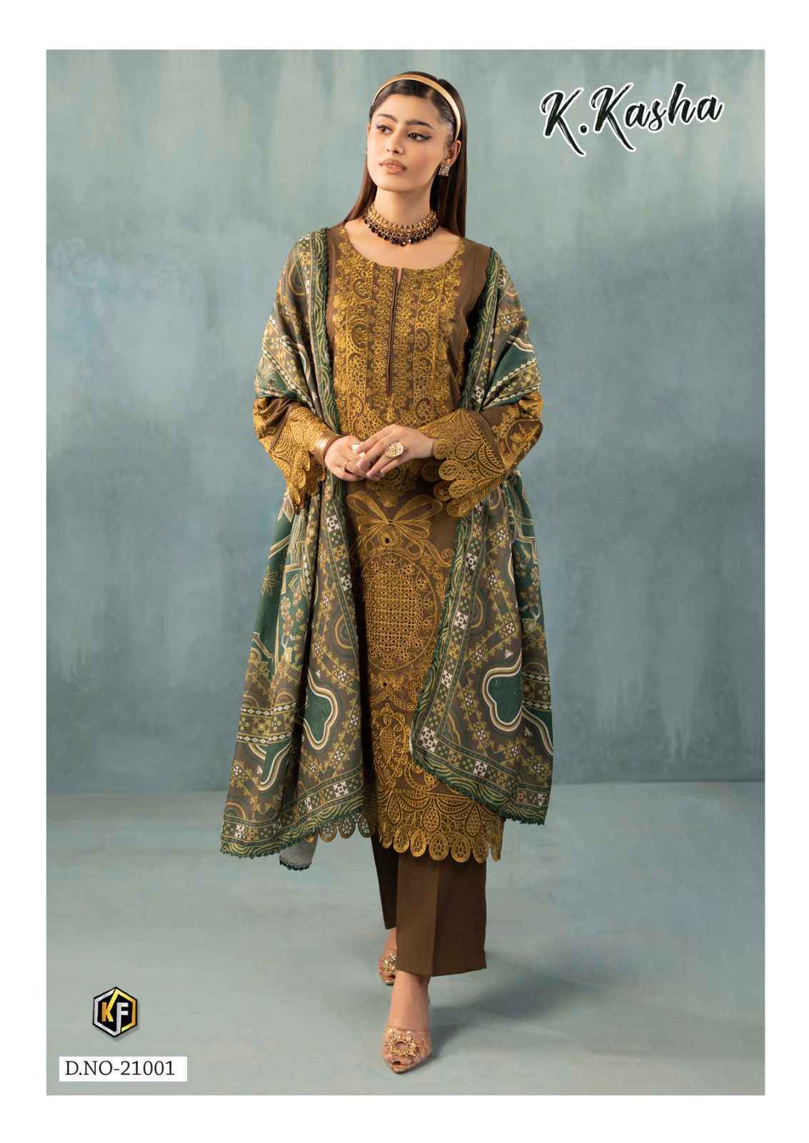 Keval Fab K Kasha Vol 21 Cotton Dress Material 6 pc Cataloge