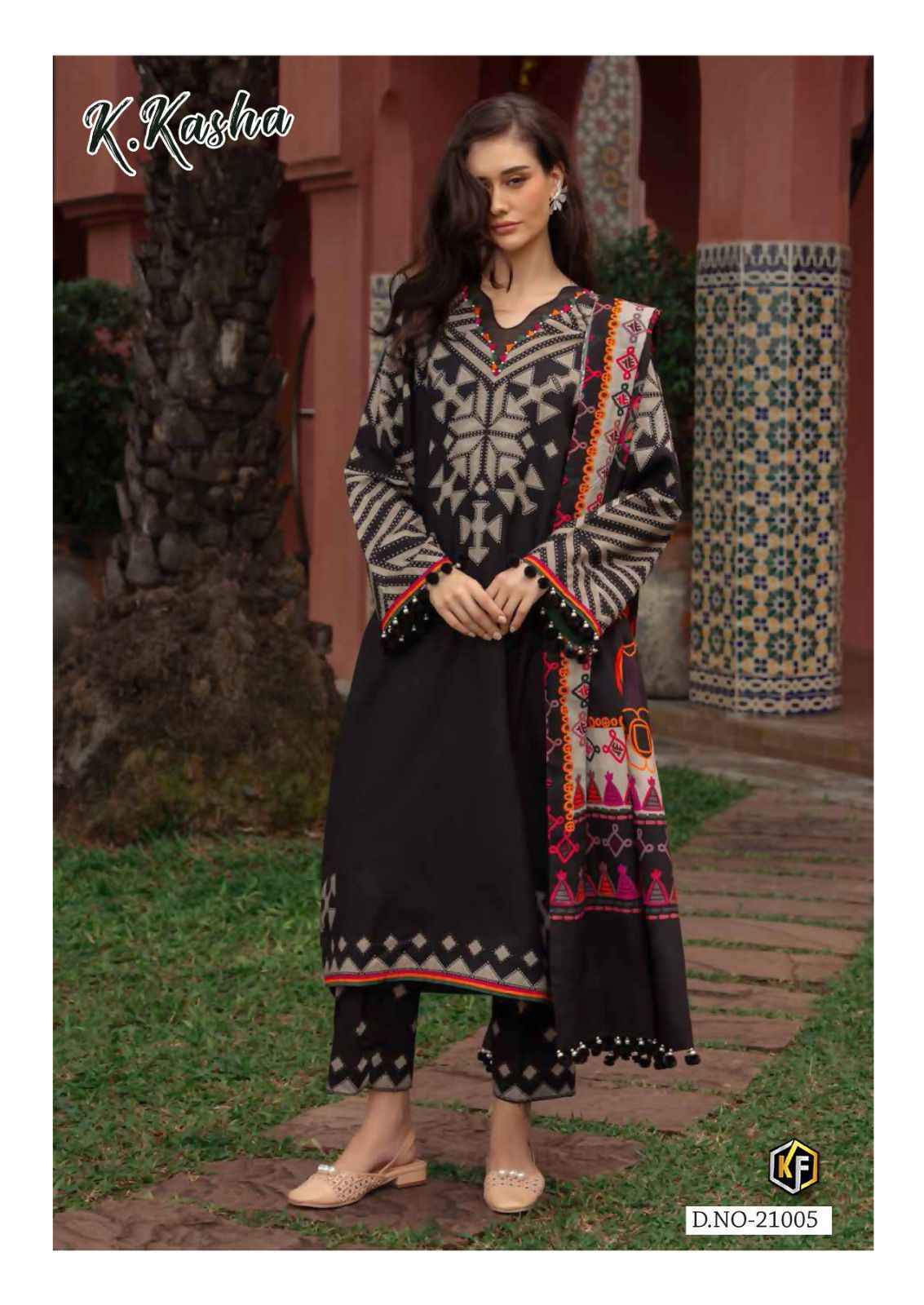 Keval Fab K Kasha Vol 21 Cotton Dress Material 6 pc Cataloge