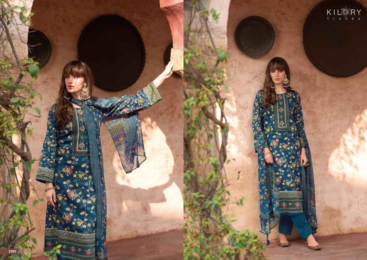 Kilory Trends Kalamkari Jam Cotton Dress Material (6 pcs Catalogue)