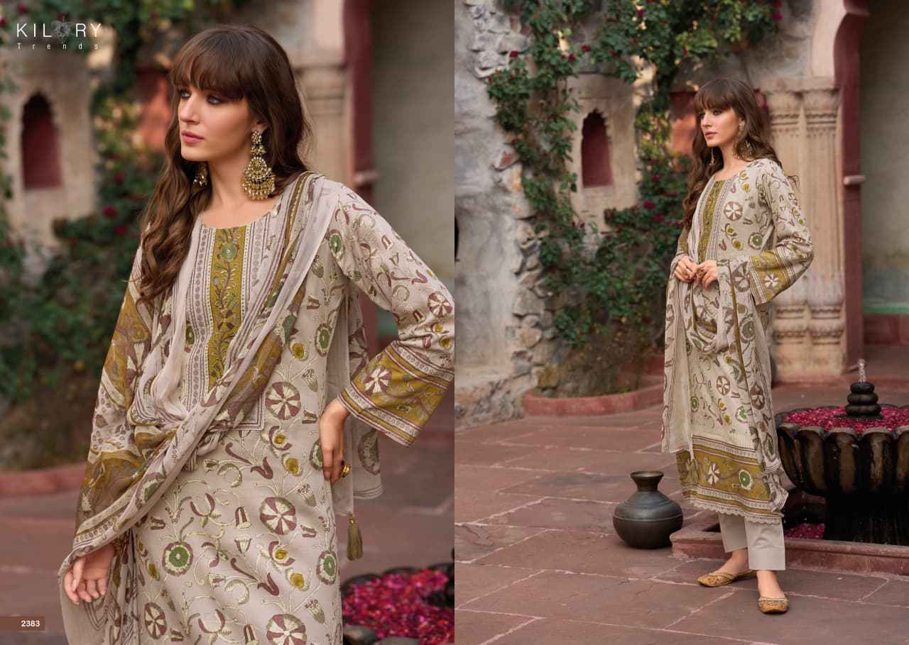 Kilory Trends Kalamkari Jam Cotton Dress Material (6 pcs Catalogue)