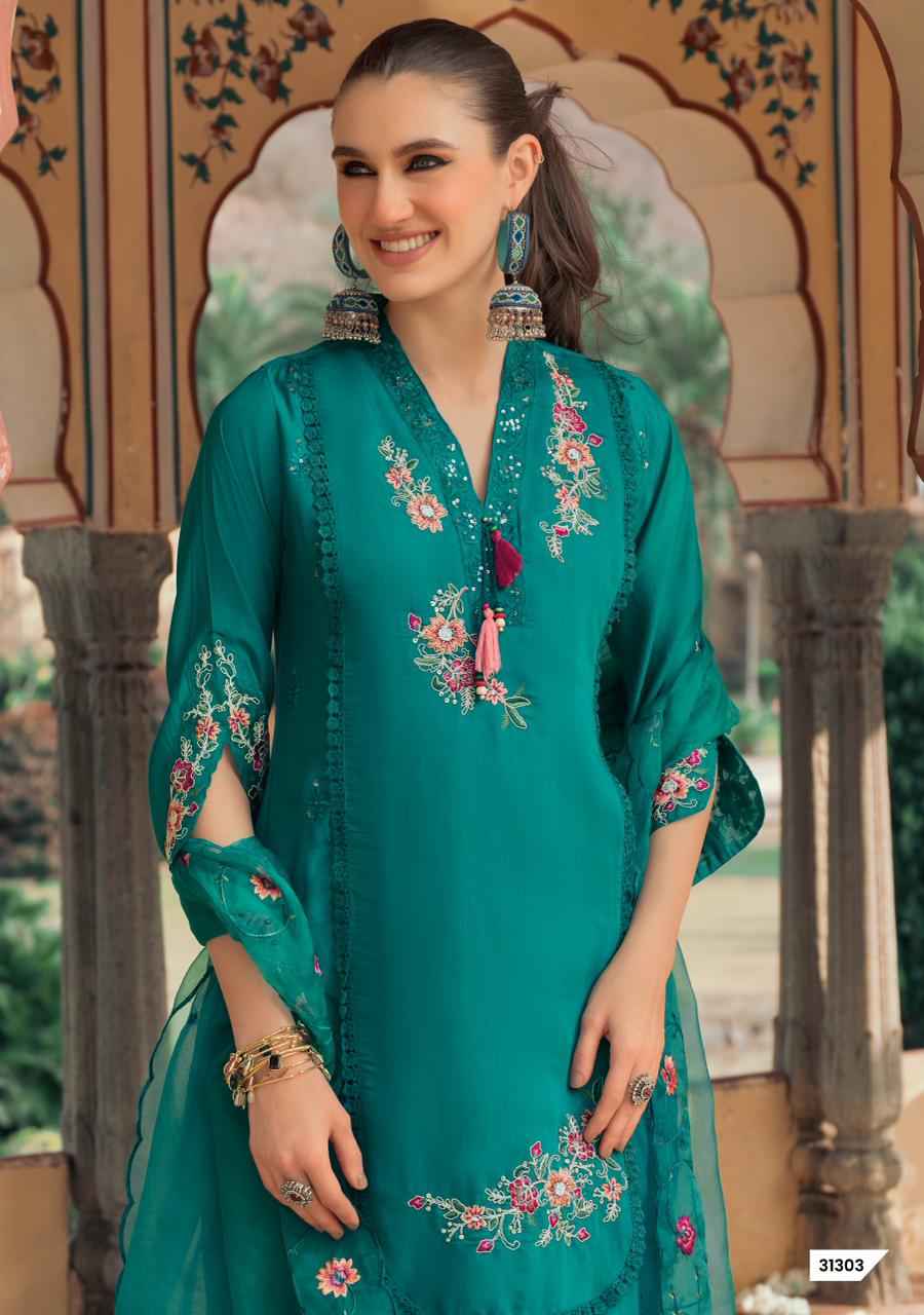 Lady Leela Leyla Viscose Silk Readymade Suit (4 pcs Catalogue)