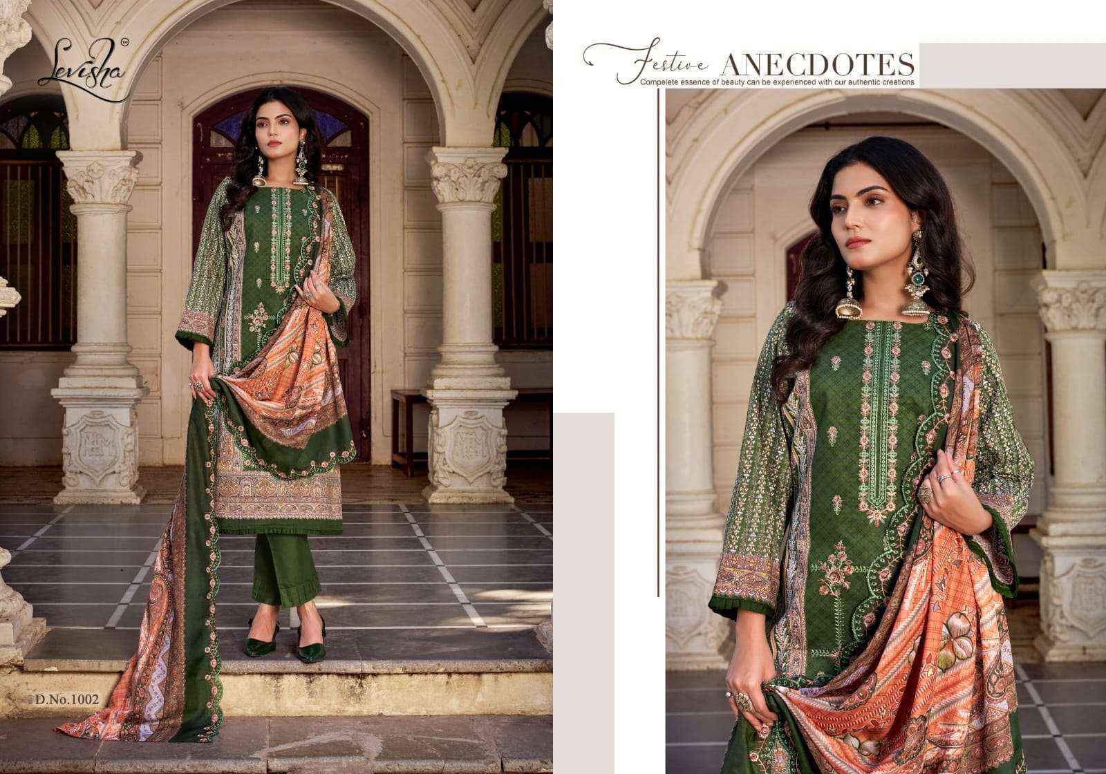 Levisha Madhubala Vol-12 Lawn Cotton Dress Material (6 pcs Catalogue)