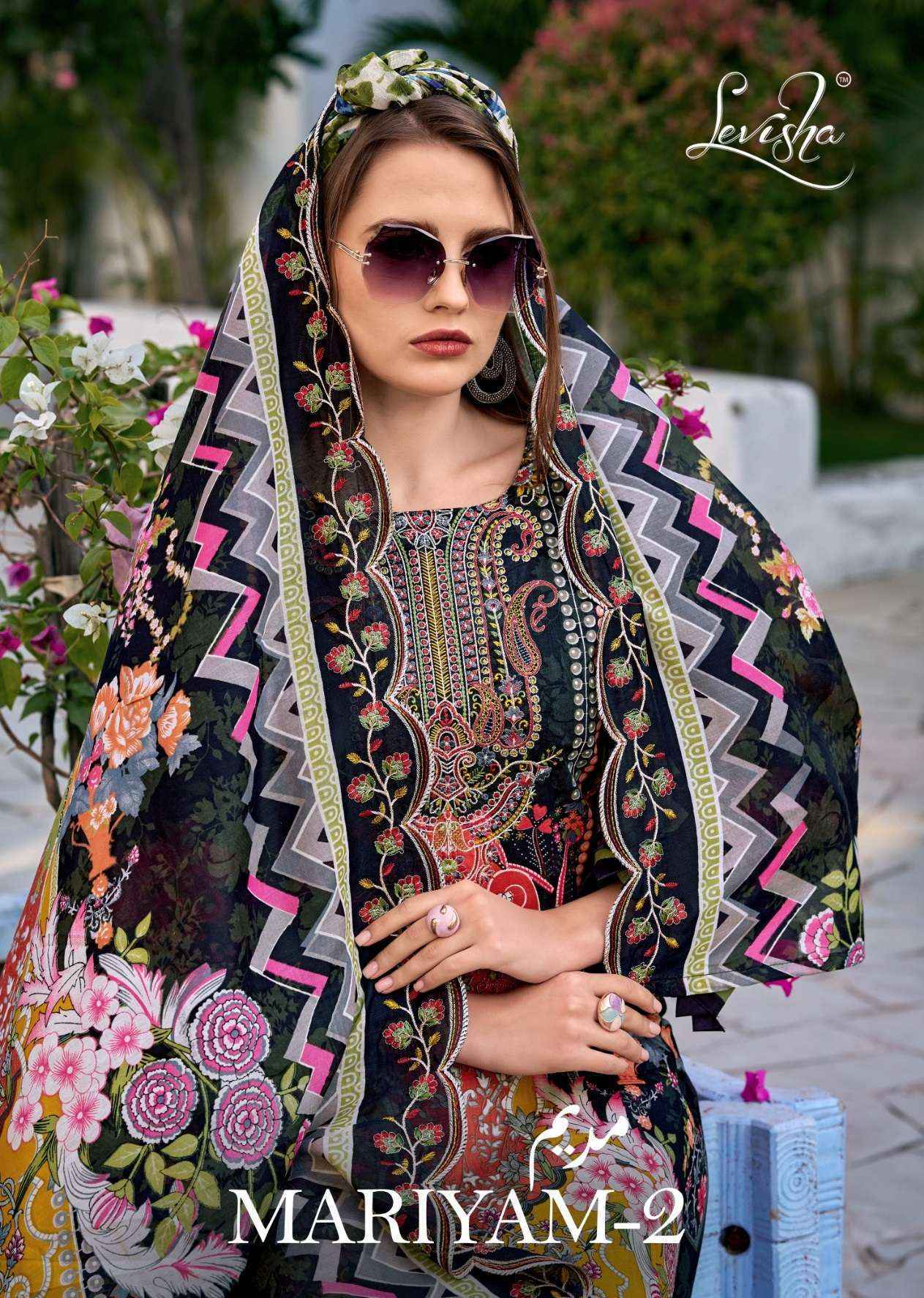 Levisha Mariyam Vol-2 Lawn Cotton Dress Material (8 pcs Catalogue)