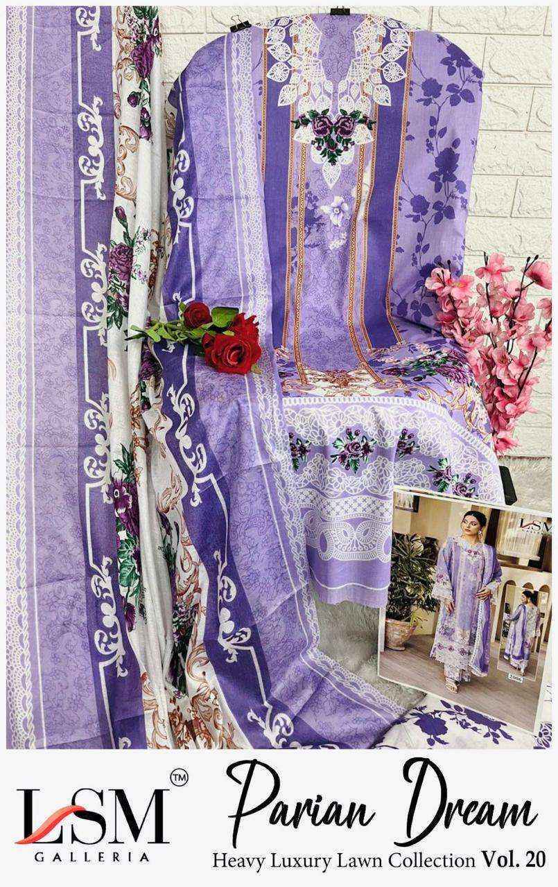 LSM Galleria Parian Dream Vol-20 Lawn Dress Material (6 pcs Catalogue)