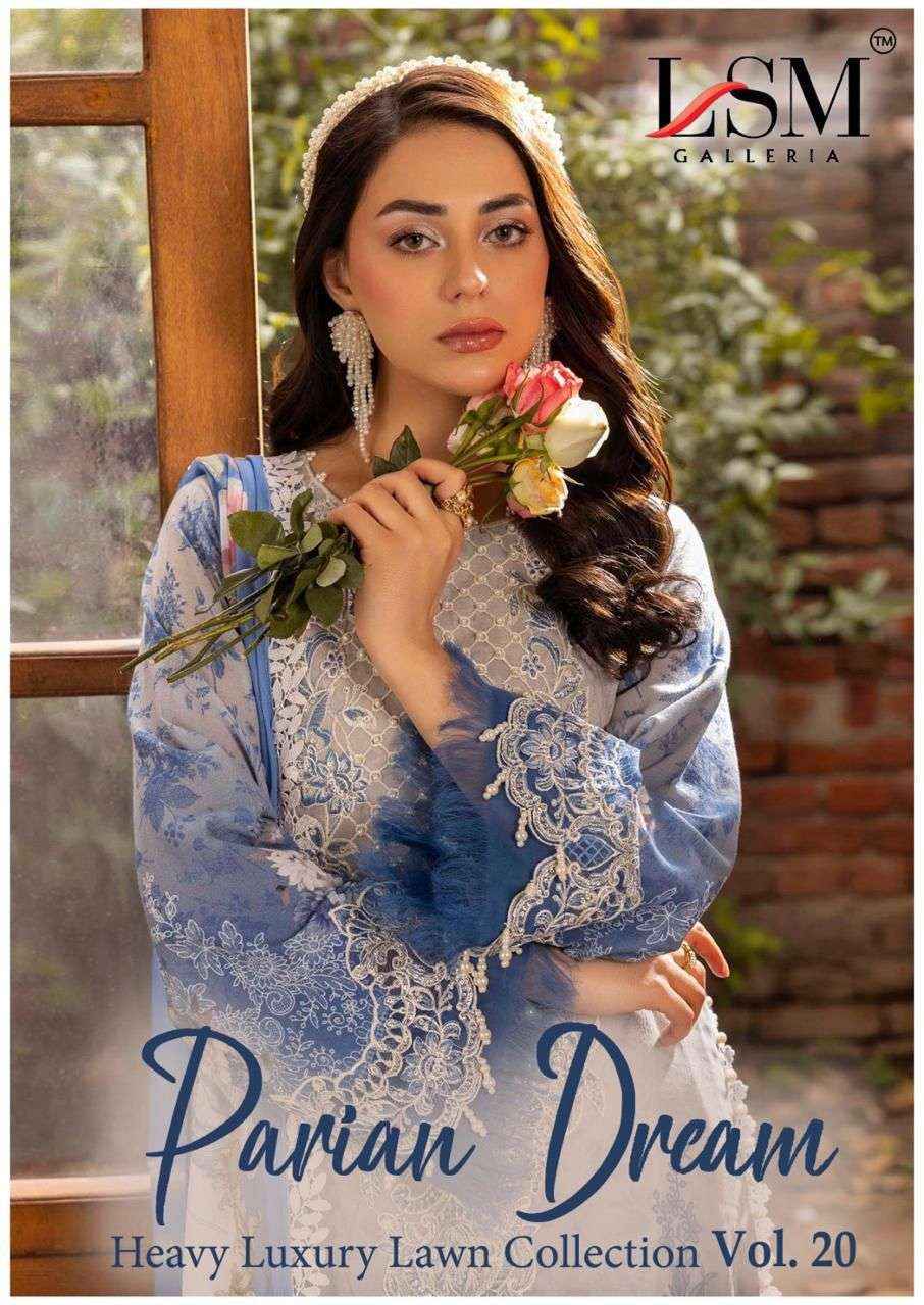 LSM Galleria Parian Dream Vol-20 Lawn Dress Material (6 pcs Catalogue)