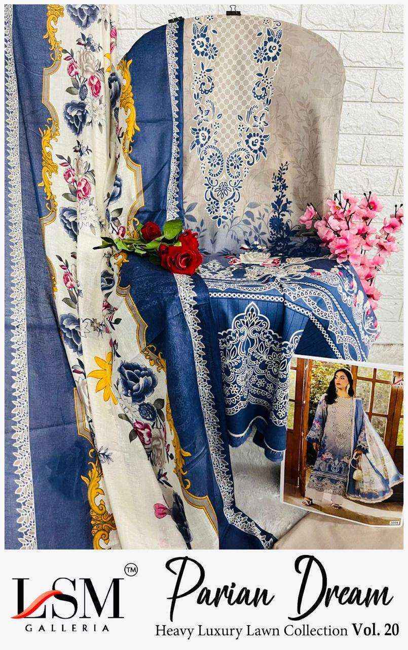 LSM Galleria Parian Dream Vol-20 Lawn Dress Material (6 pcs Catalogue)