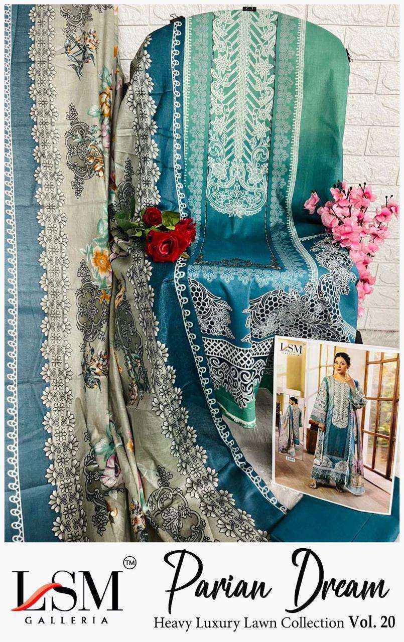 LSM Galleria Parian Dream Vol-20 Lawn Dress Material (6 pcs Catalogue)