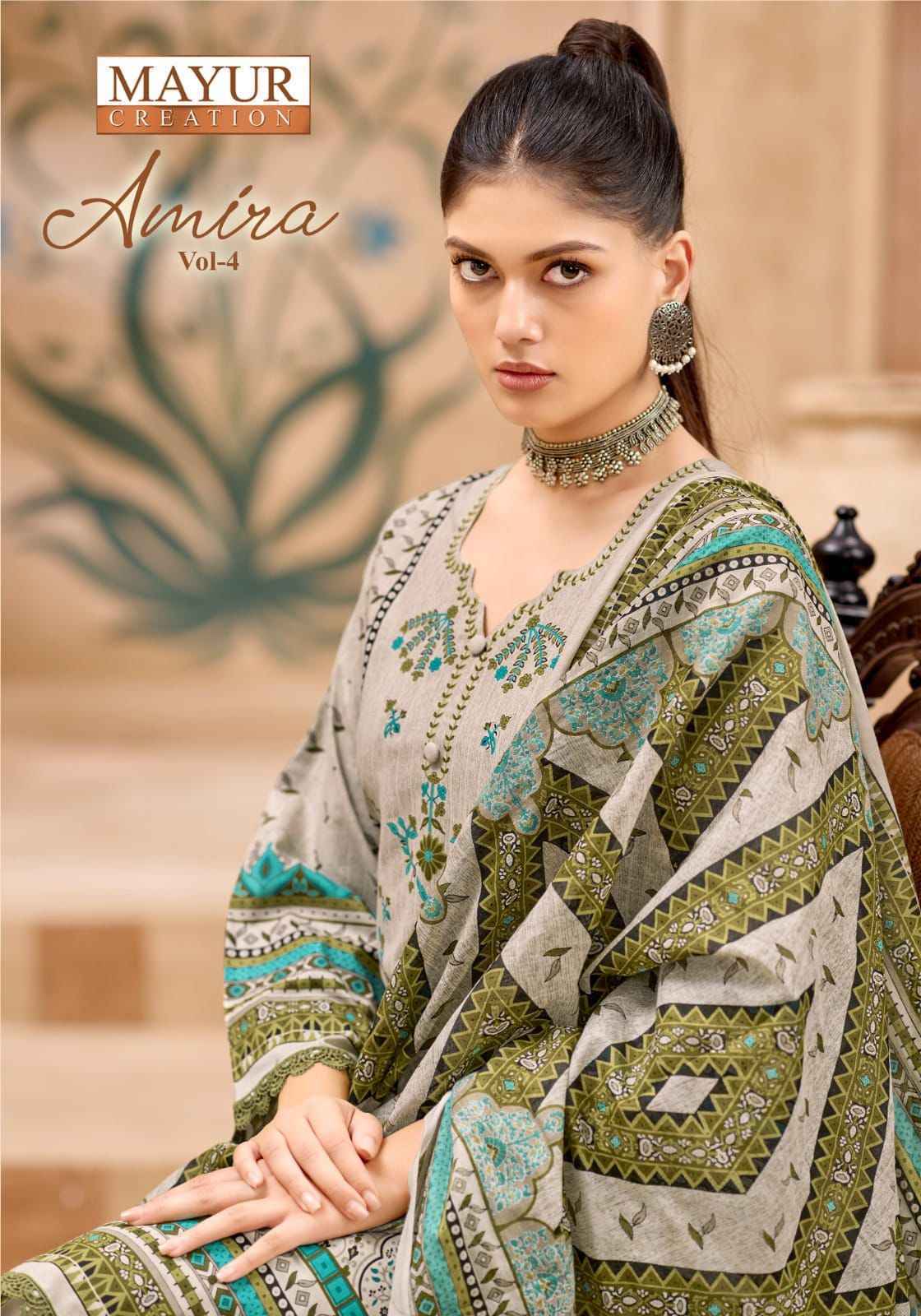 Mayur Creation Amira Vol-4 Cotton Dress Material (8 pcs Catalogue)