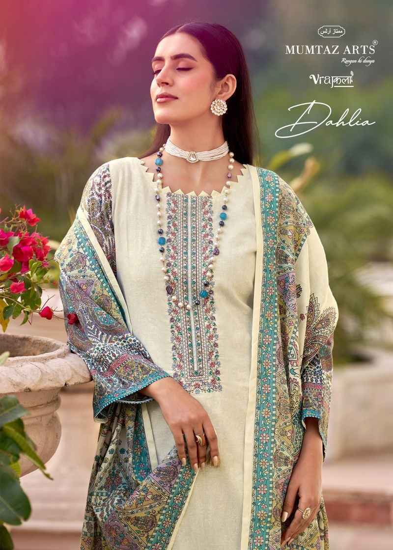 Mumtaz Arts Dahlia Viscose Jam Dress Material (6 pcs Catalogue)