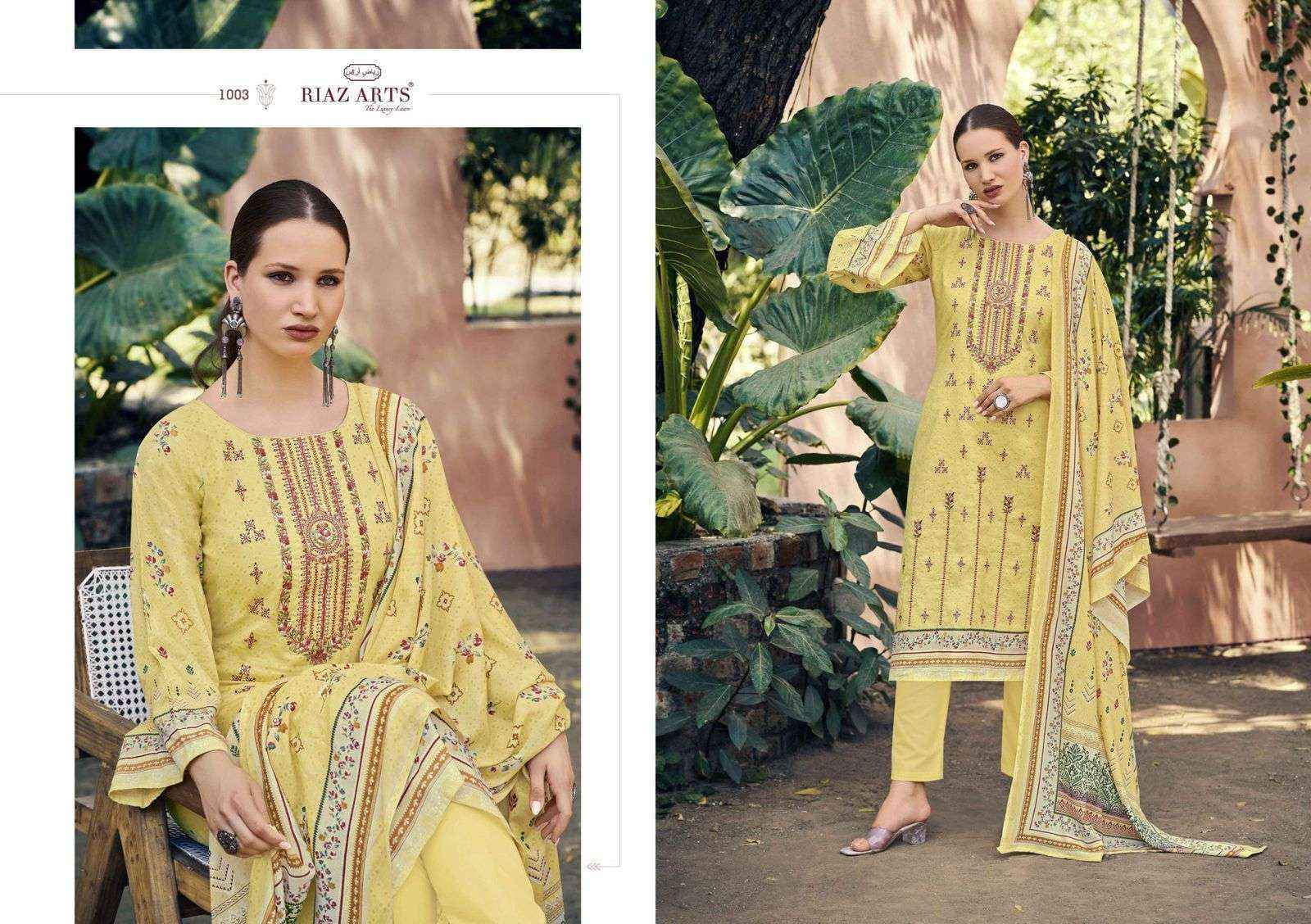 Mumtaz Arts Elan Vol-3 Lawn Cotton Dress Material (6 pcs Catalogue)