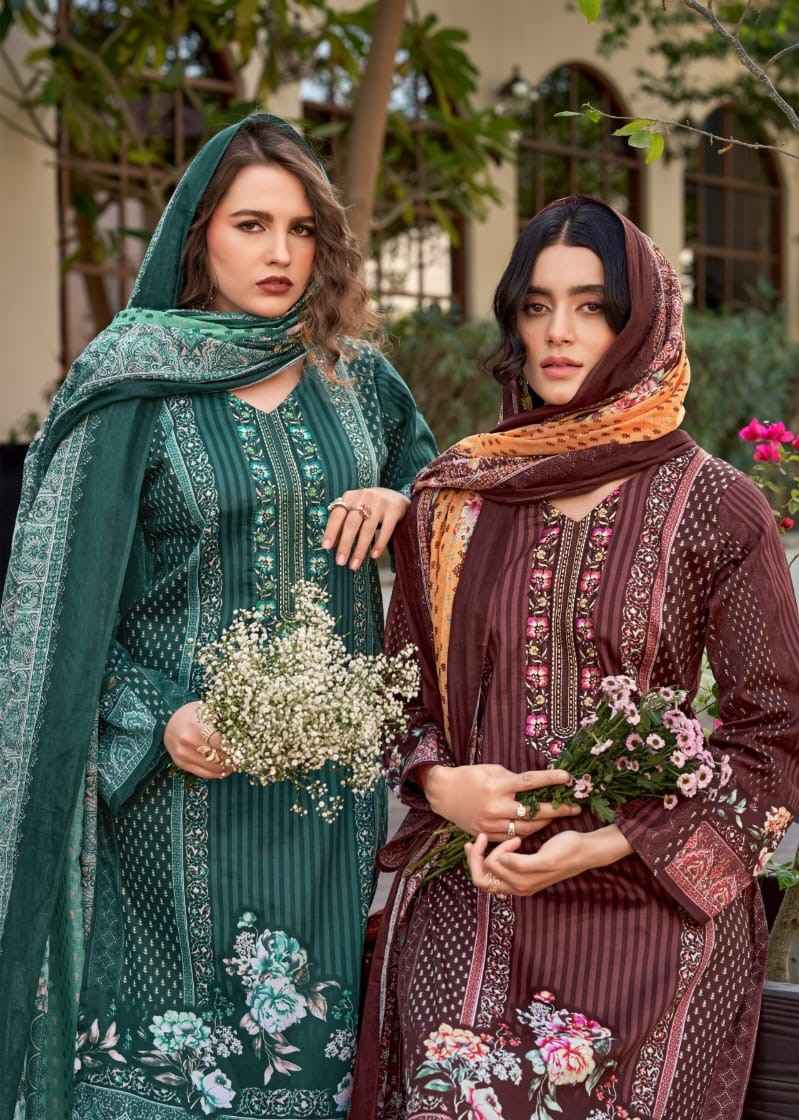 Pakiza Prints Farmaish Vol-13 Jam Satin Dress Material (4 pcs Catalogue)