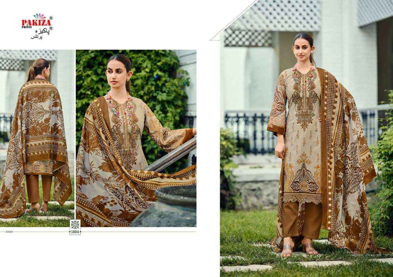Pakiza Prints Zeenat Vol-18 Lawn Cotton Dress Material (10 pcs Catalogue)