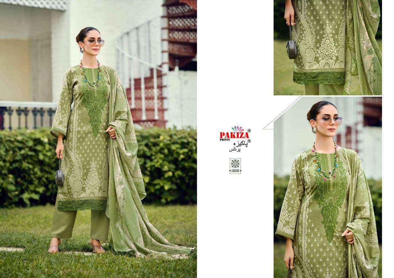 Pakiza Prints Zeenat Vol-18 Lawn Cotton Dress Material (10 pcs Catalogue)