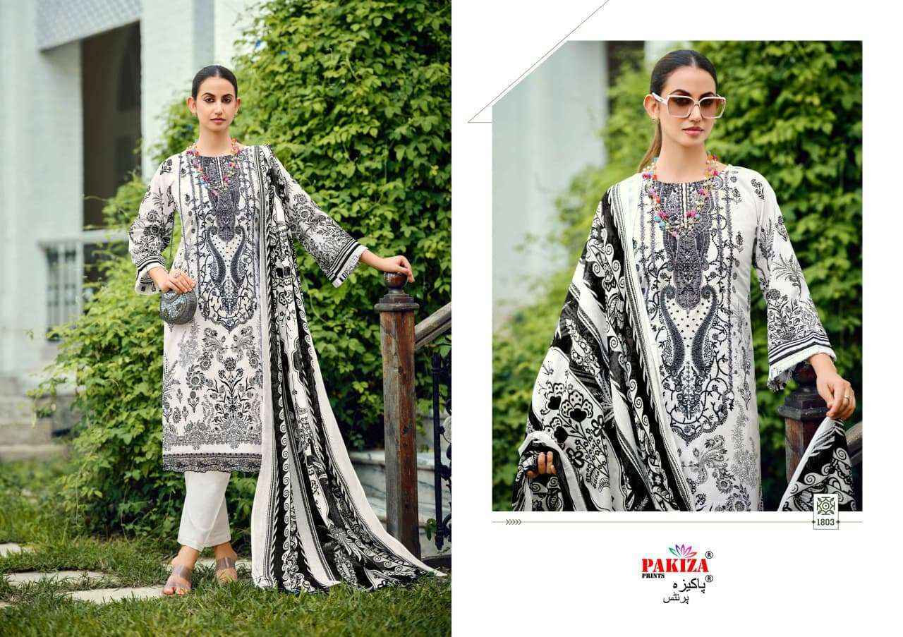 Pakiza Prints Zeenat Vol-18 Lawn Cotton Dress Material (10 pcs Catalogue)