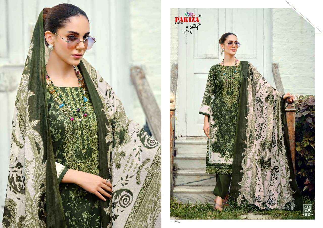 Pakiza Prints Zeenat Vol-18 Lawn Cotton Dress Material (10 pcs Catalogue)