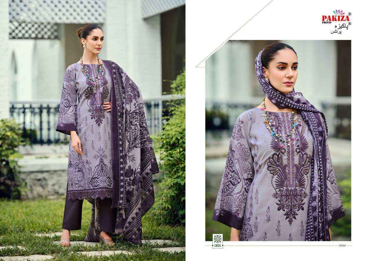Pakiza Prints Zeenat Vol-18 Lawn Cotton Dress Material (10 pcs Catalogue)