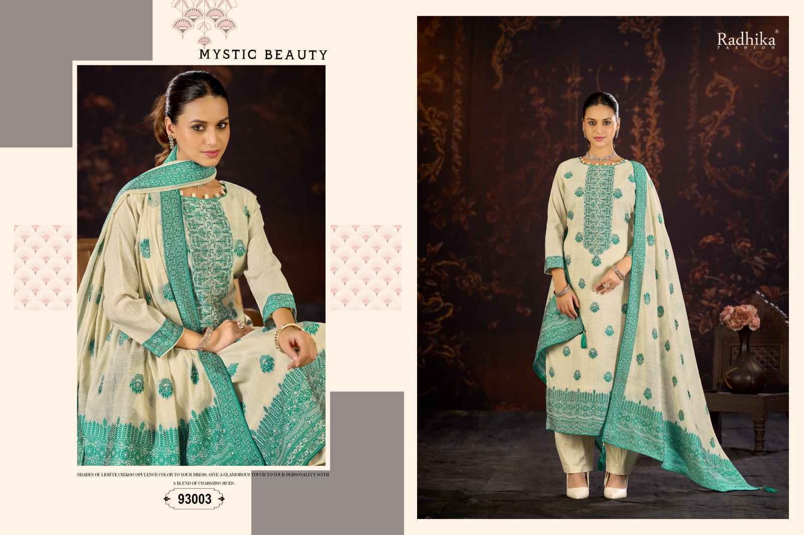 Radhika Fashion Azara Banarashi Adah Vol-10 Cotton Dress Material (4 pcs Catalogue)