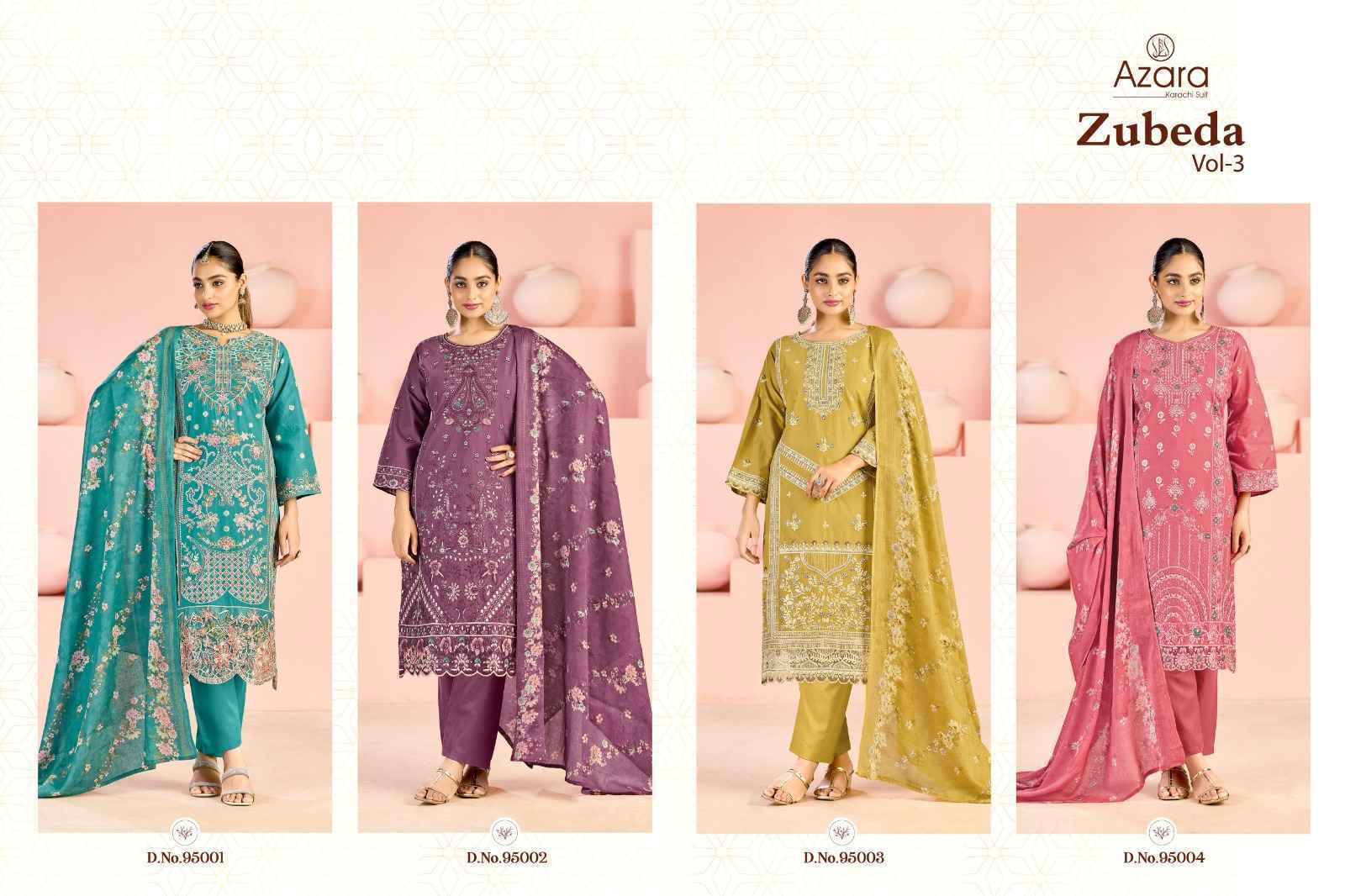 Radhika Fashion Azara Zubeda Vol 3 Cotton Dress Material 4 pcs Catalogue
