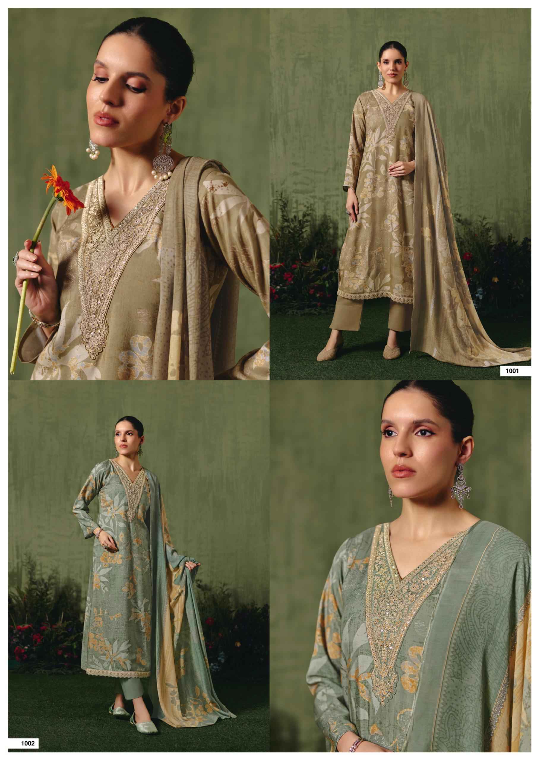 Rang Fashion Tanishka Vol 7 Viscose Muslin Dress Material 4 pcs Catalogue