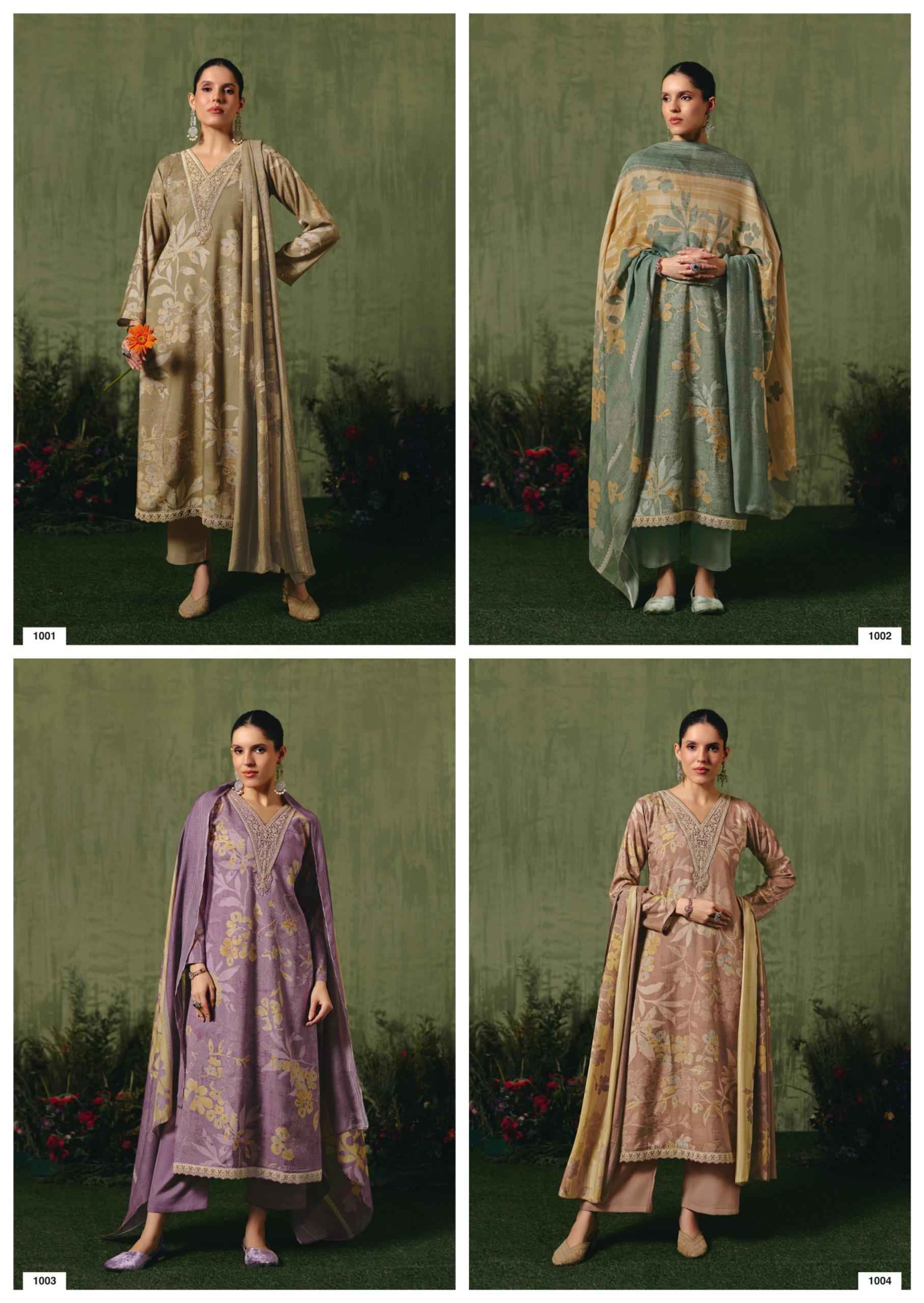 Rang Fashion Tanishka Vol 7 Viscose Muslin Dress Material 4 pcs Catalogue