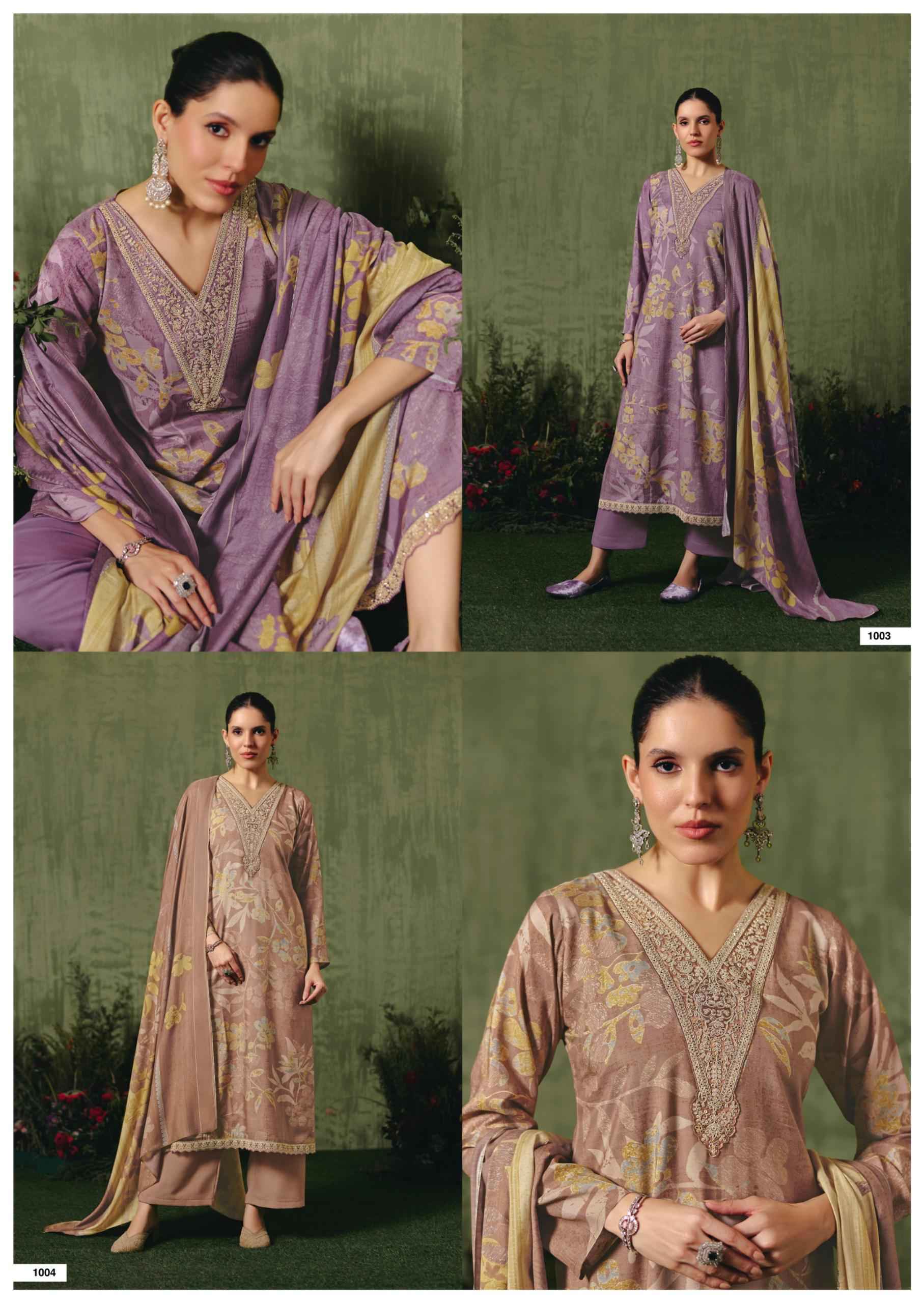 Rang Fashion Tanishka Vol 7 Viscose Muslin Dress Material 4 pcs Catalogue