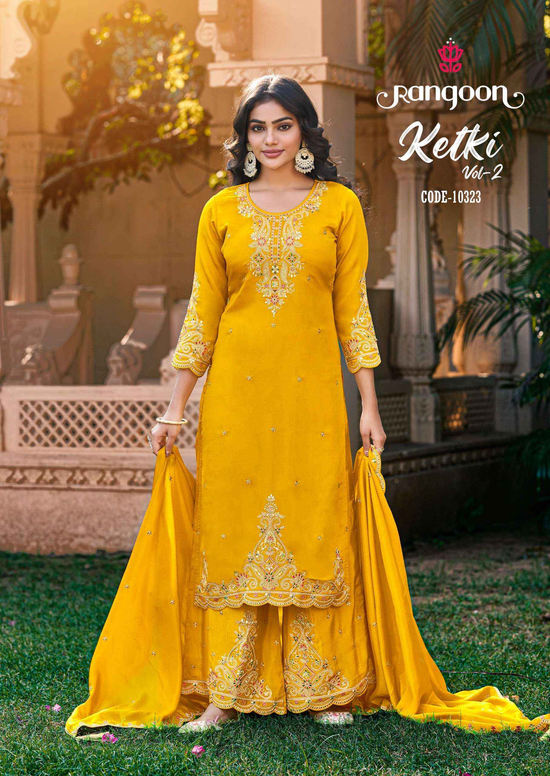 Rangoon Ketki Vol-2 Chinon Readymade Suit (4 pcs Catalogue)
