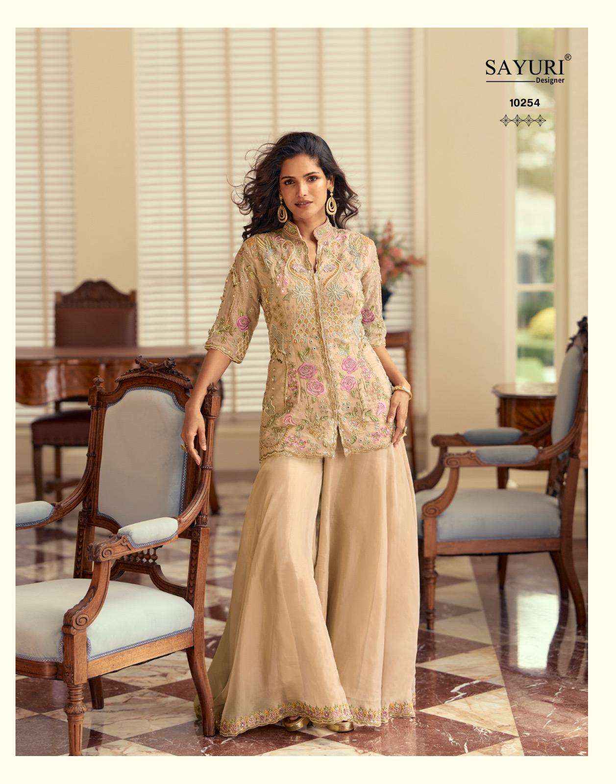 Sayuri Designer Ketki Readymade Simar Silk Dress (3 pcs Catalogue)