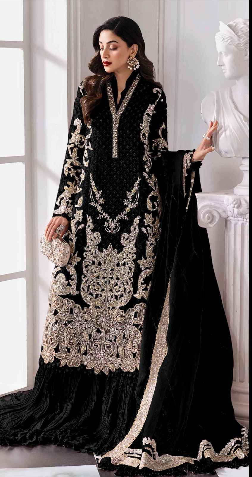 Serine D No S-743 Fox Georgette Dress Material (4 pcs Catalogue)