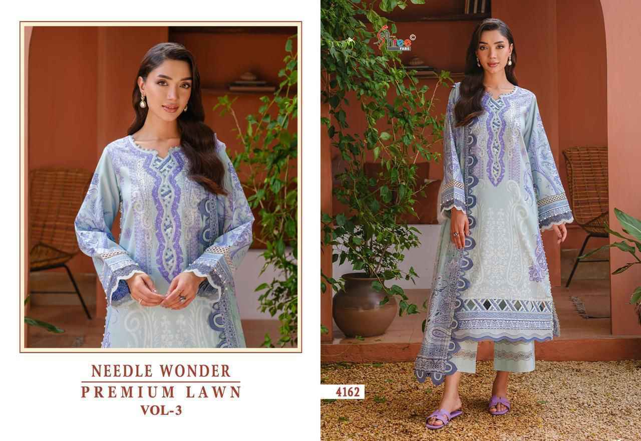 Shree Fabs Needle Wonder Premium Lawn Vol-3 Cotton Dress Material (8 pcs Catalogue)