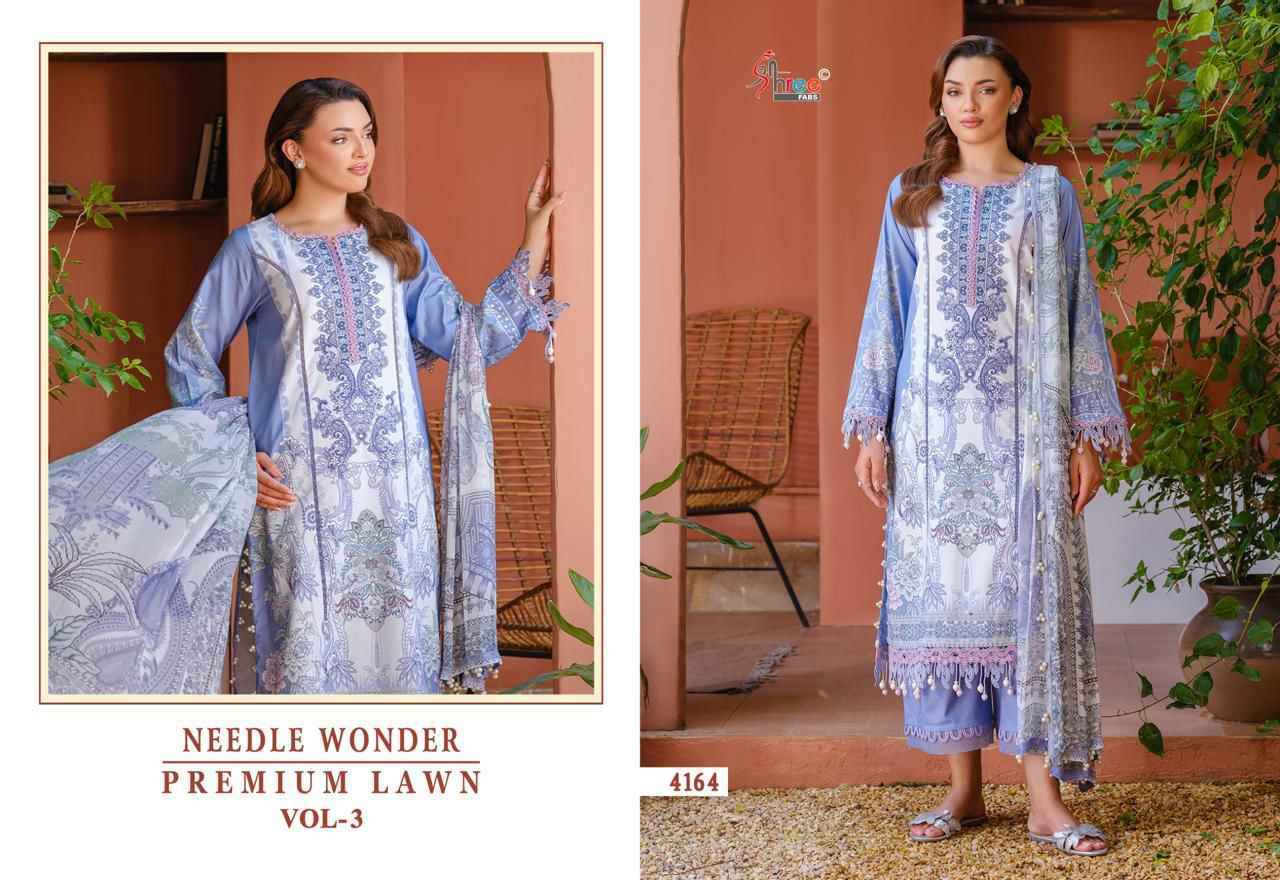 Shree Fabs Needle Wonder Premium Lawn Vol-3 Cotton Dress Material (8 pcs Catalogue)