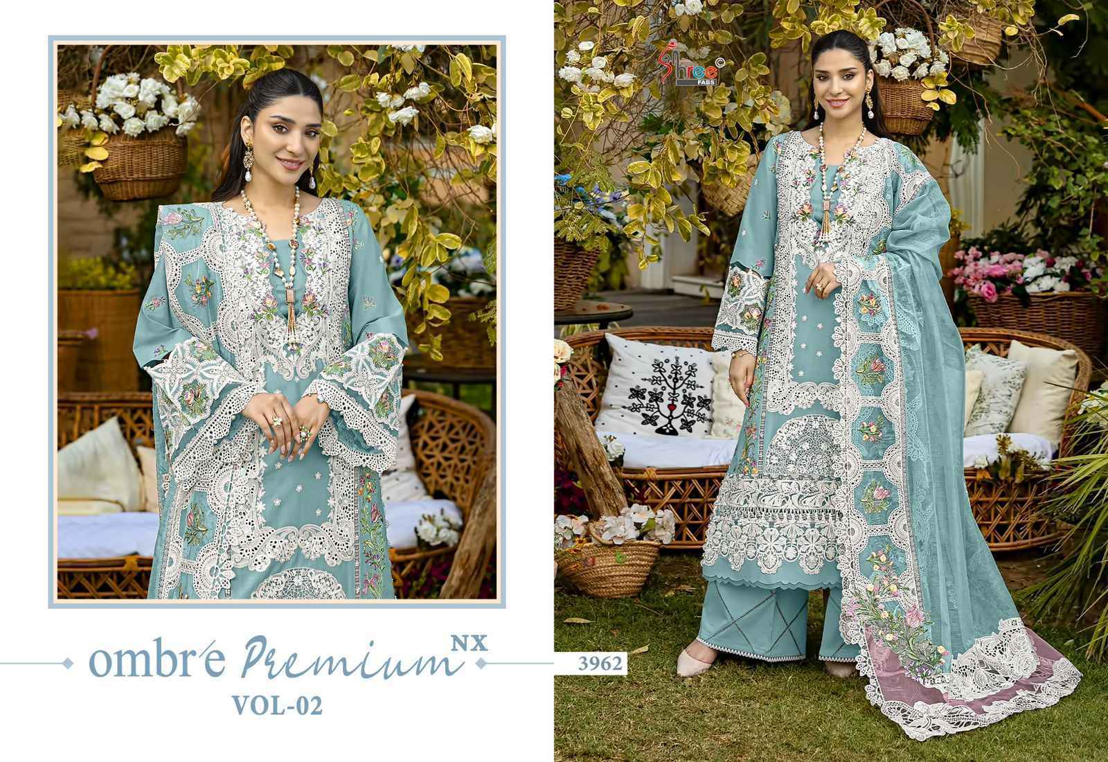 Shree Fabs Ombre Premium Nx Vol-2 Cotton Dress Material (5 pcs Catalogue)