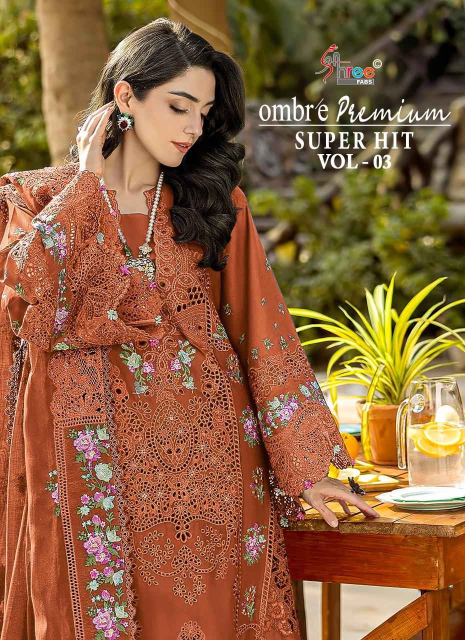 Shree Fabs Ombre Premium Super Hit Vol-3 Cotton Dress Material (6 pcs Catalogue)