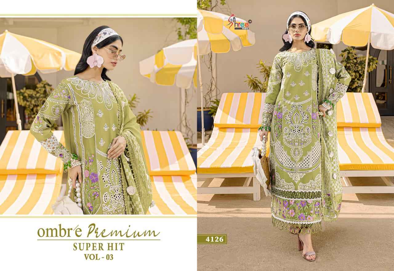 Shree Fabs Ombre Premium Super Hit Vol-3 Cotton Dress Material (6 pcs Catalogue)