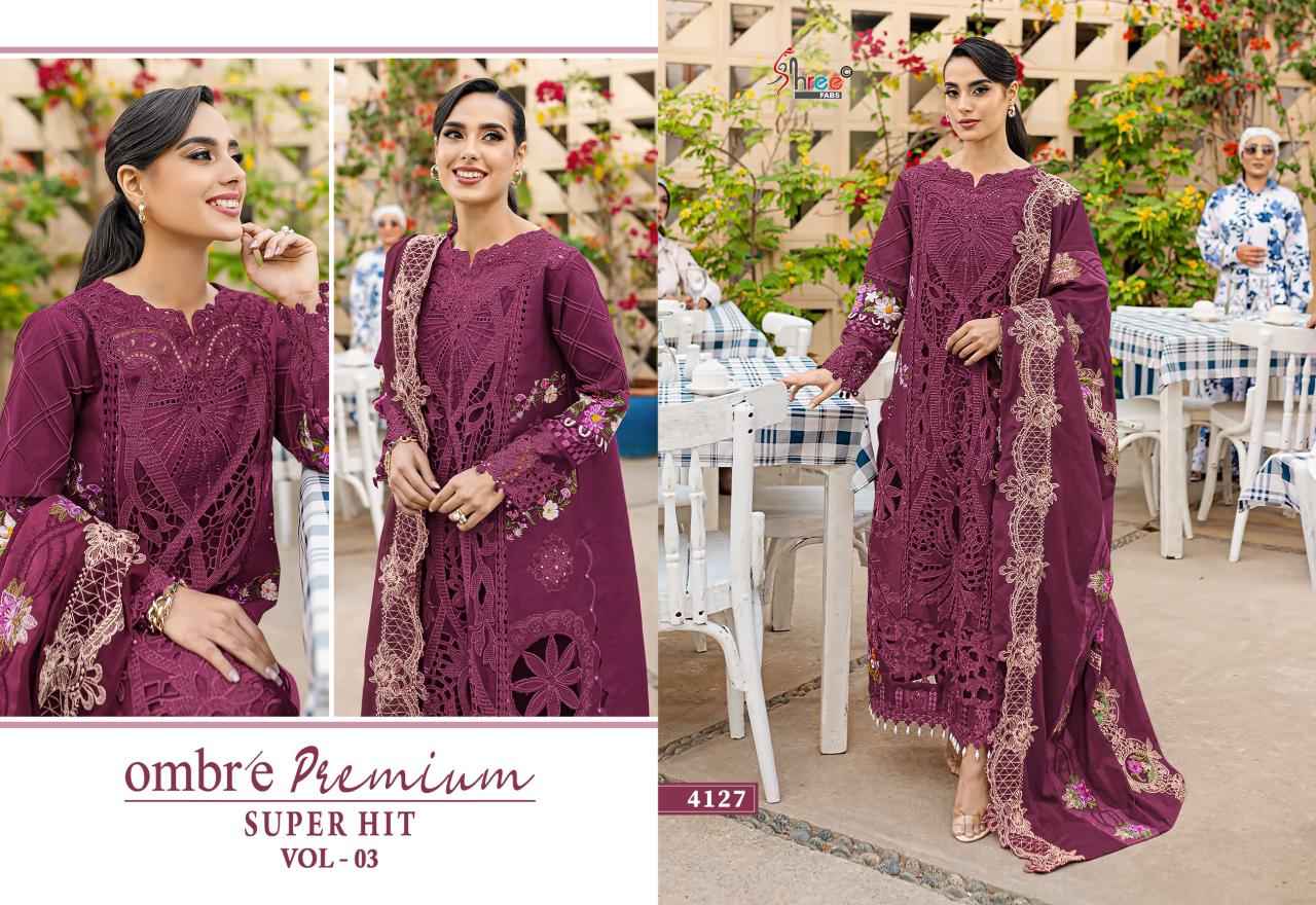 Shree Fabs Ombre Premium Super Hit Vol-3 Cotton Dress Material (6 pcs Catalogue)