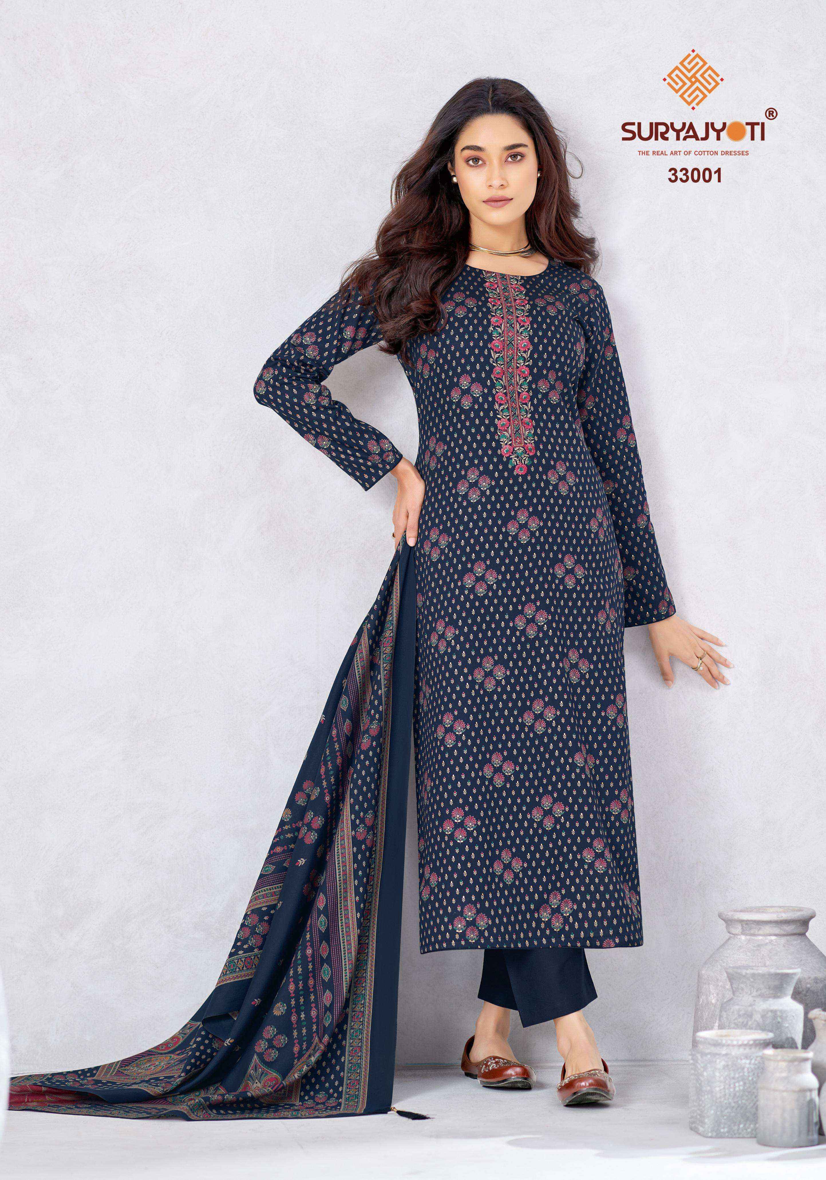 Suryajyoti Kalki Vol-33 Jam Satin Dress Material (8 Pcs Catalouge)