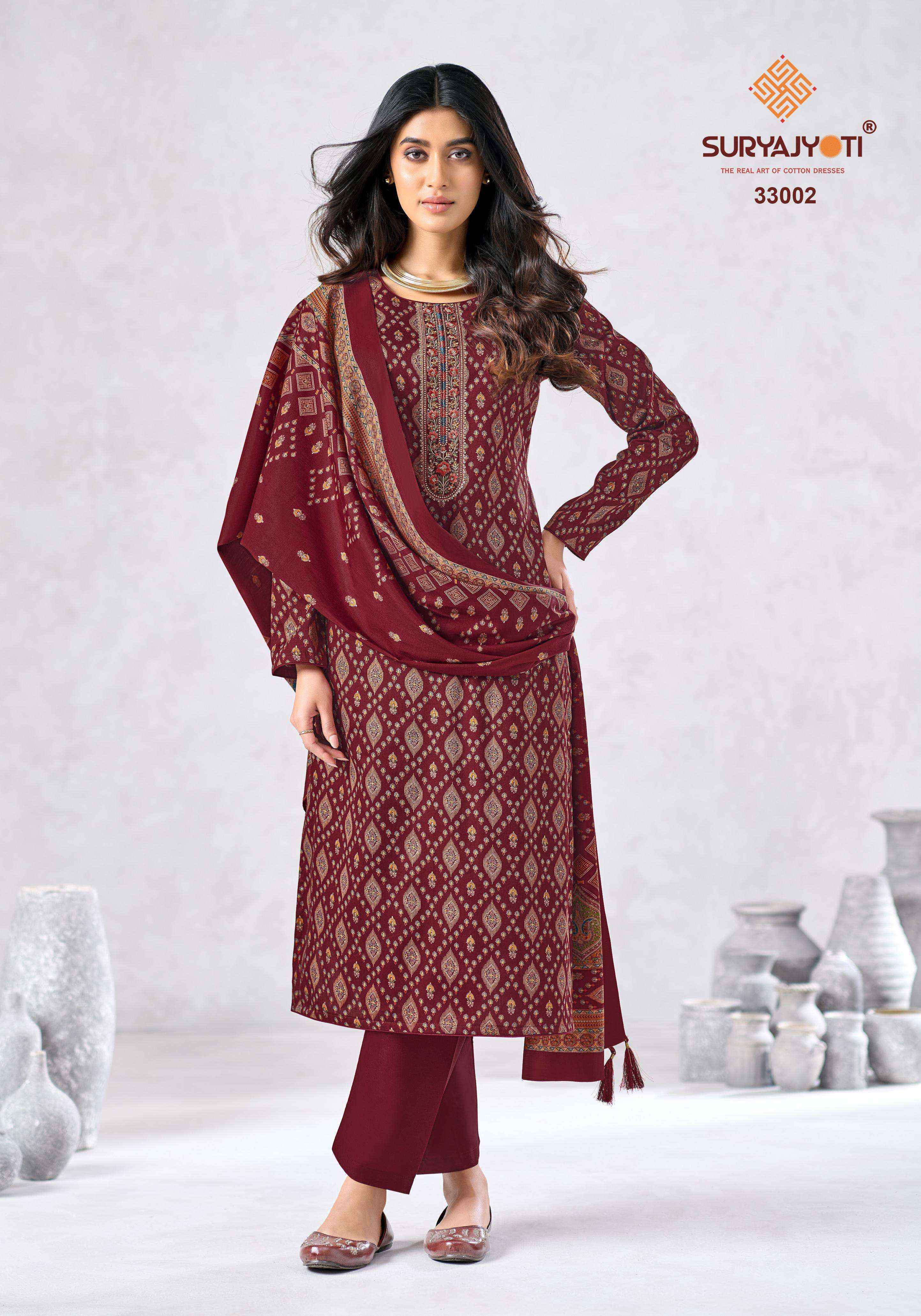 Suryajyoti Kalki Vol-33 Jam Satin Dress Material (8 Pcs Catalouge)