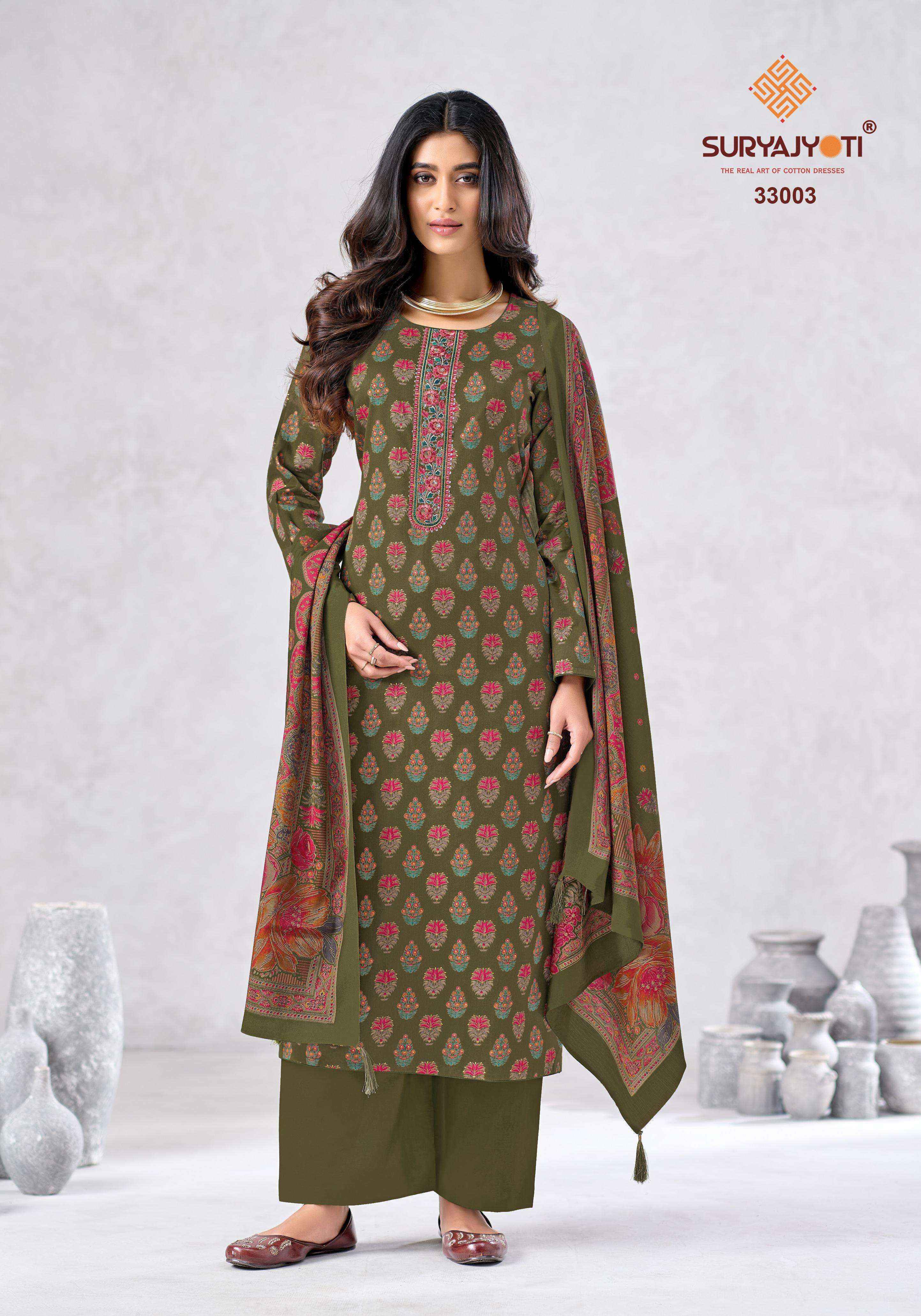 Suryajyoti Kalki Vol-33 Jam Satin Dress Material (8 Pcs Catalouge)