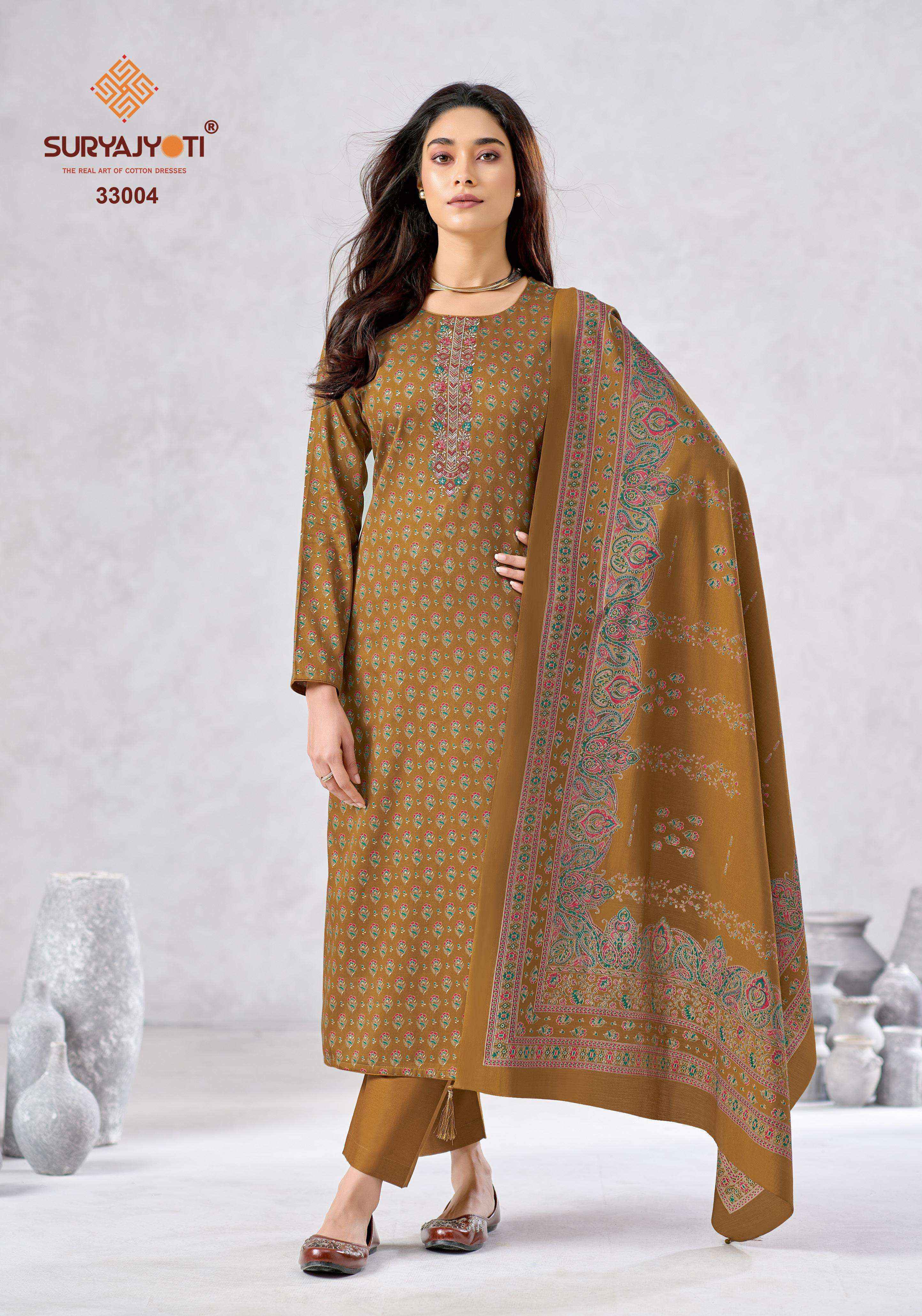 Suryajyoti Kalki Vol-33 Jam Satin Dress Material (8 Pcs Catalouge)