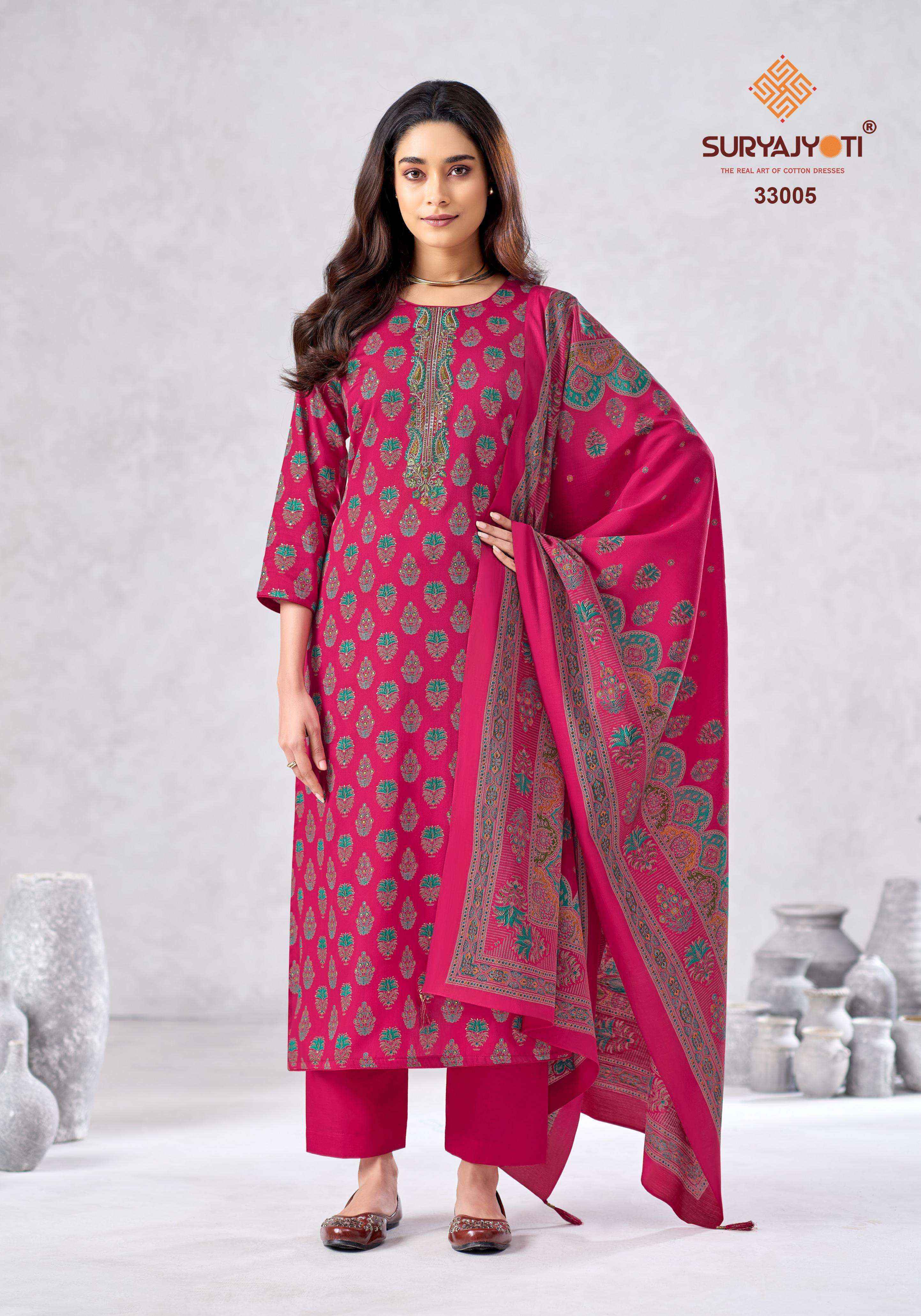Suryajyoti Kalki Vol-33 Jam Satin Dress Material (8 Pcs Catalouge)